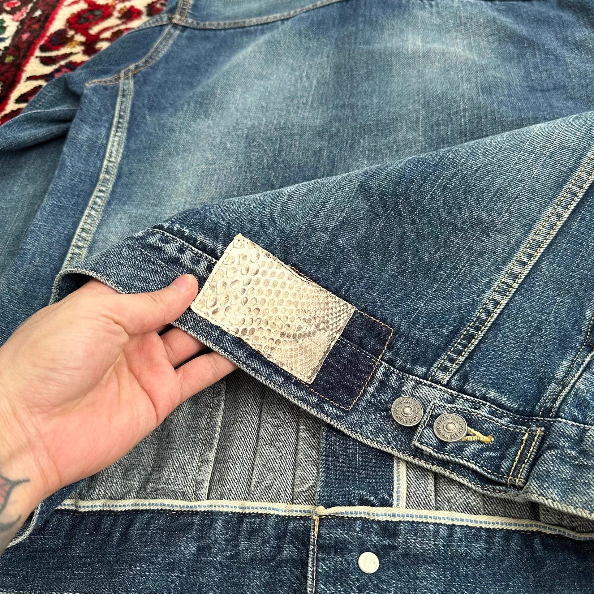 Visvim visvim 101 11aw 2nd yellow mud snake denim jacket Size US M / EU 48-50 / 2 - 7 Thumbnail