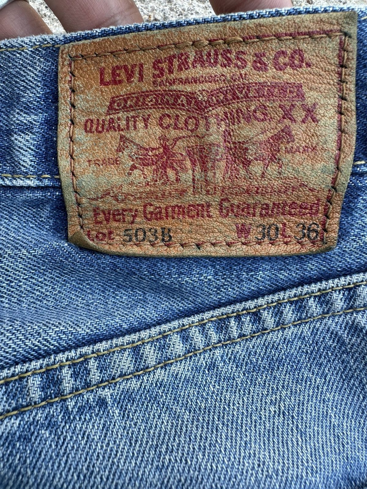 Levi's Vintage Clothing Vintage Levis 503B XX Big E Japan Selvedge Jeans W29 Size US 29 - 12 Thumbnail
