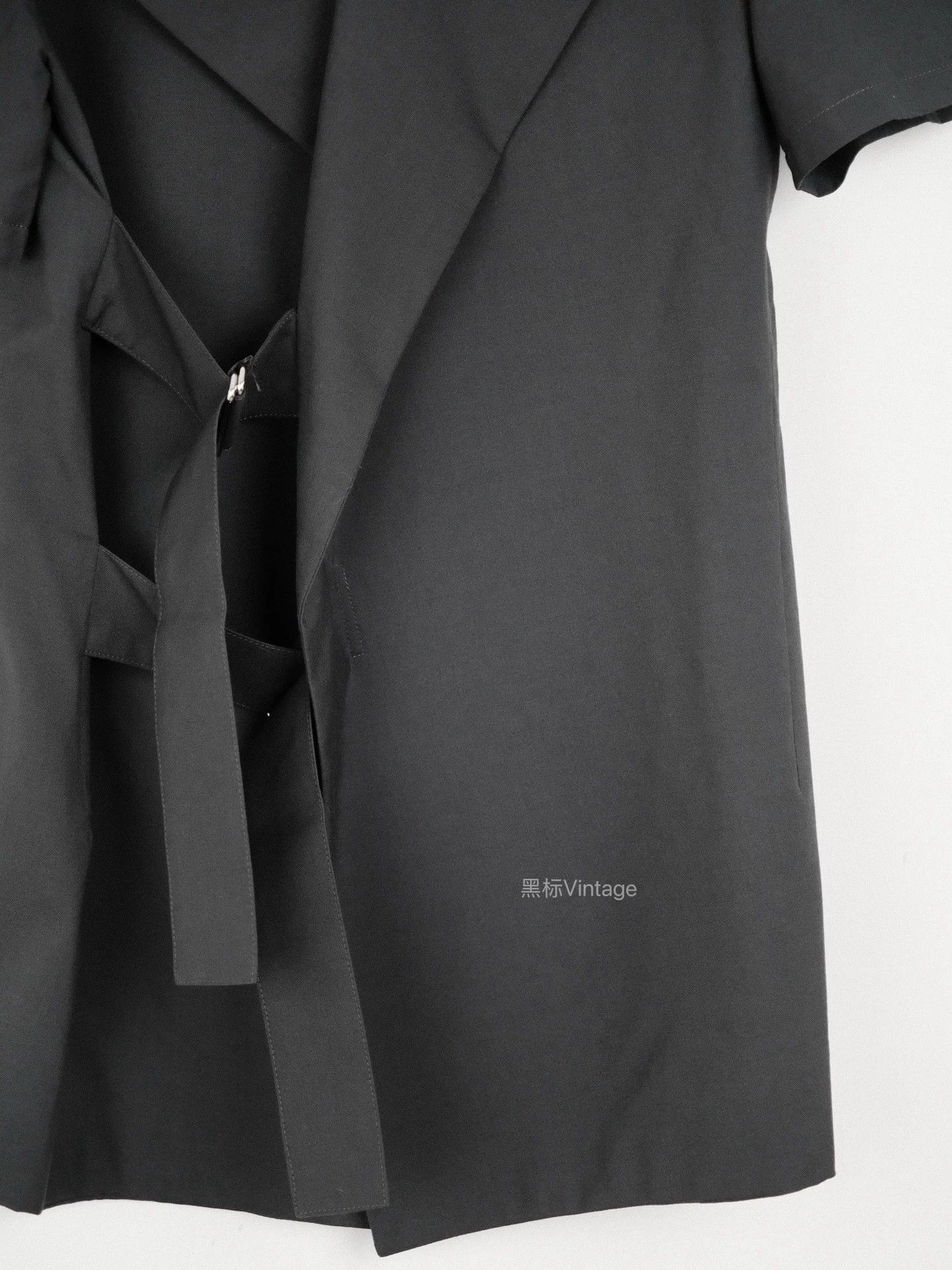 Yohji Yamamoto Yohji Yamamoto 09aw Double-Tie Blazer Women’s Charcoal Size S / US 4 / IT 40 - 3 Thumbnail