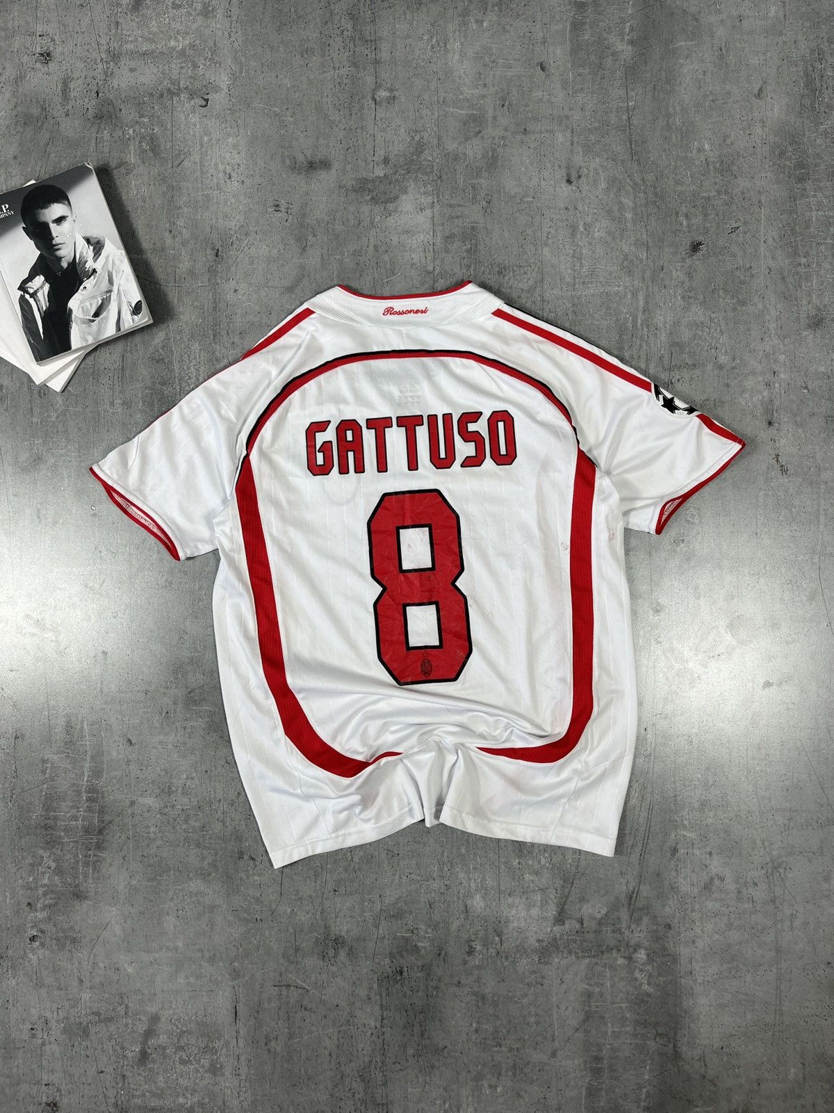 Adidas 2006-07 AC Milan Athens Gattuso final jersey Size US L / EU 52-54 / 3 - 1 Thumbnail