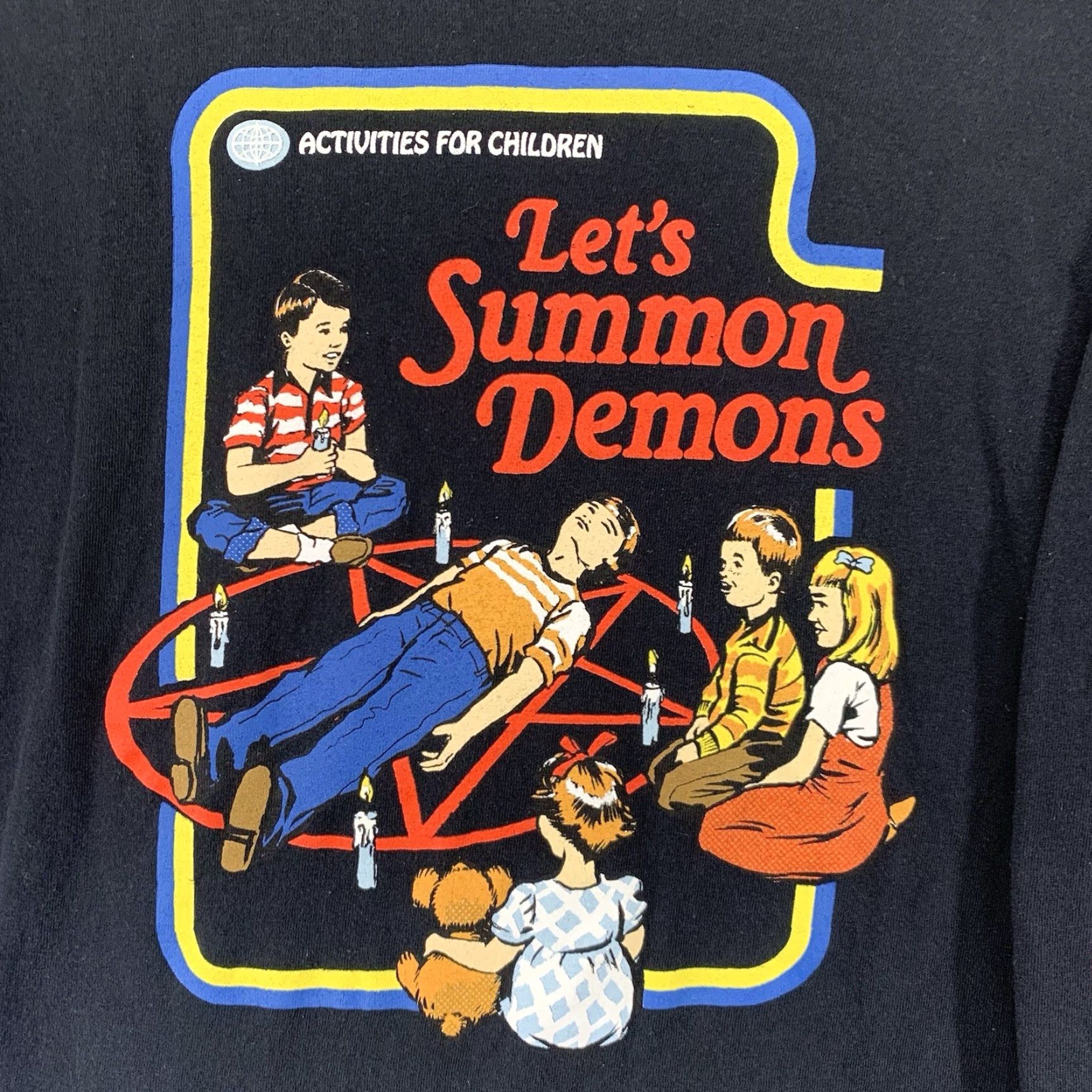 RHODE Steven Rhodes - Let’s Summon Demons- Long Sleeve Shirt Size Small Retro Horror Size S / US 4 / IT 40 - 3 Thumbnail