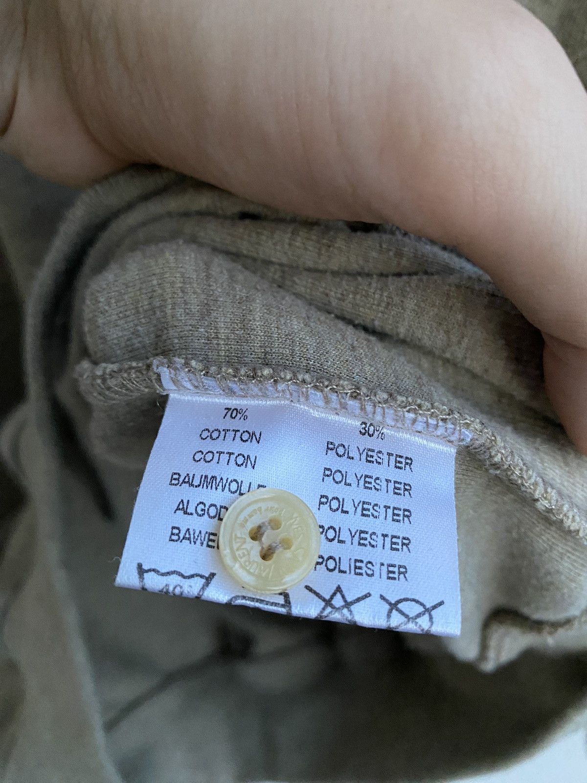Yves Saint Laurent 90’s YSL Sweatshirt 1/4 Beige Vintage Sweater Quarter Zip Size US L / EU 52-54 / 3 - 10 Thumbnail