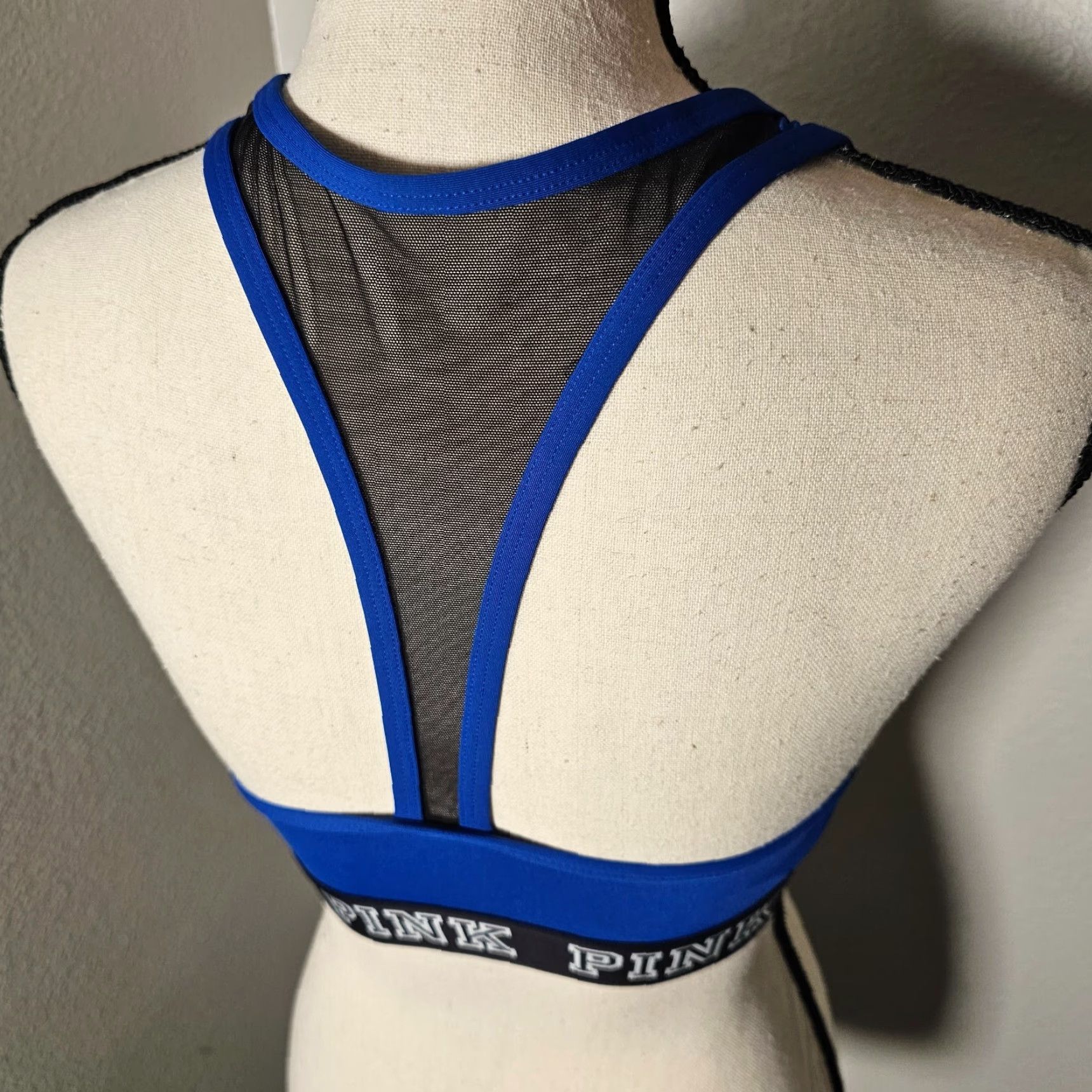 Victoria's Secret Victoria's Secret Pink Ultimate Sports Bra S Blue Texas Rangers Racerback Size ONE SIZE - 4 Thumbnail