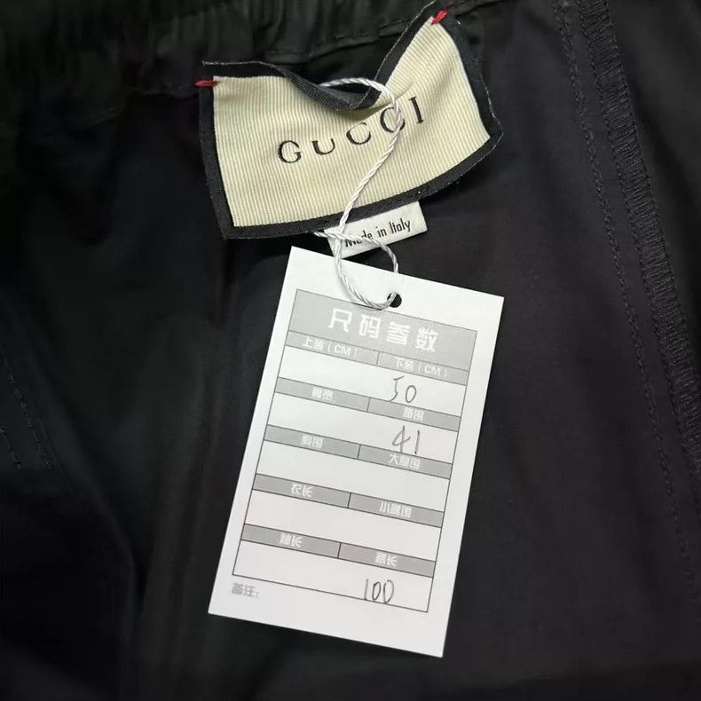 Gucci GUCCI Red Green Striped Sports Pants-2506 Size 22" - 5 Thumbnail