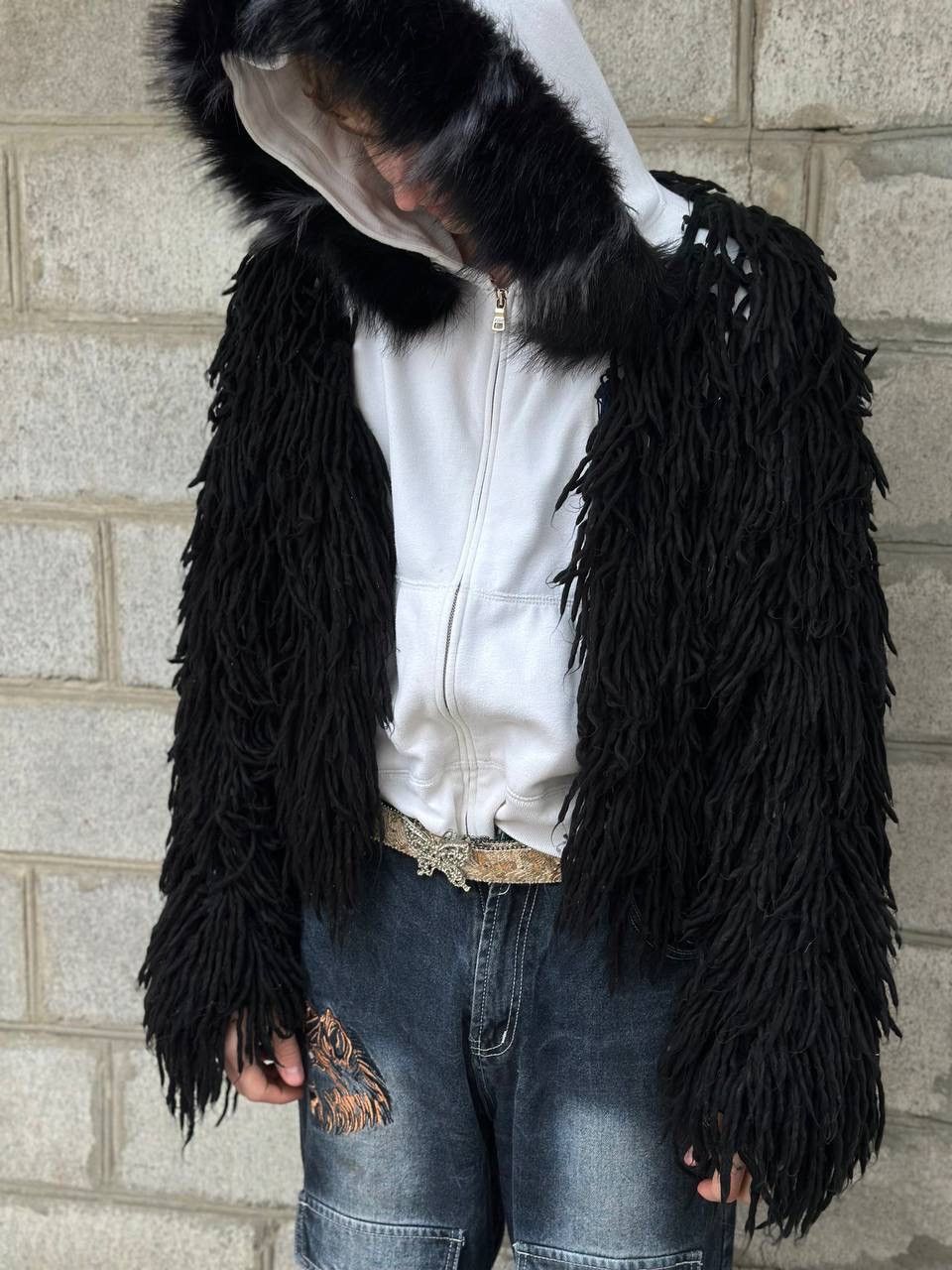 Le Grande Bleu (L.G.B.) VTG Unisex Coat Hand Made Size S Knit Y2K Punk Rave Pop Hype Size US M / EU 48-50 / 2 - 4 Thumbnail
