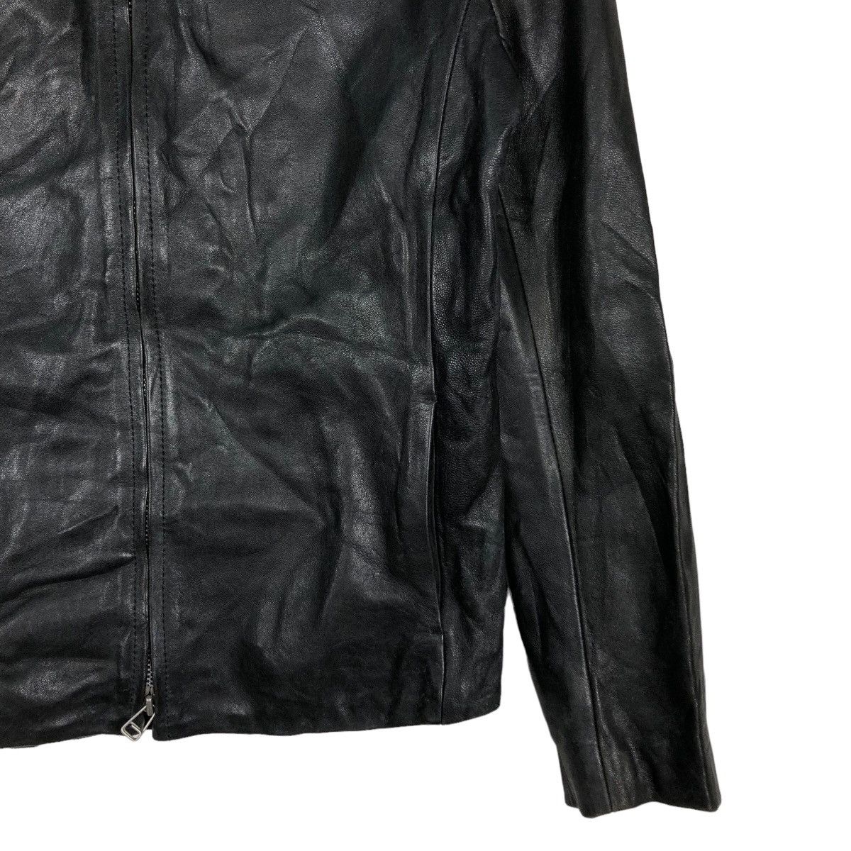 Japanese Brand 🔥Vintage Soft Leather Biker Jacket Kuro Issey Miyake Japan Size US M / EU 48-50 / 2 - 5 Thumbnail