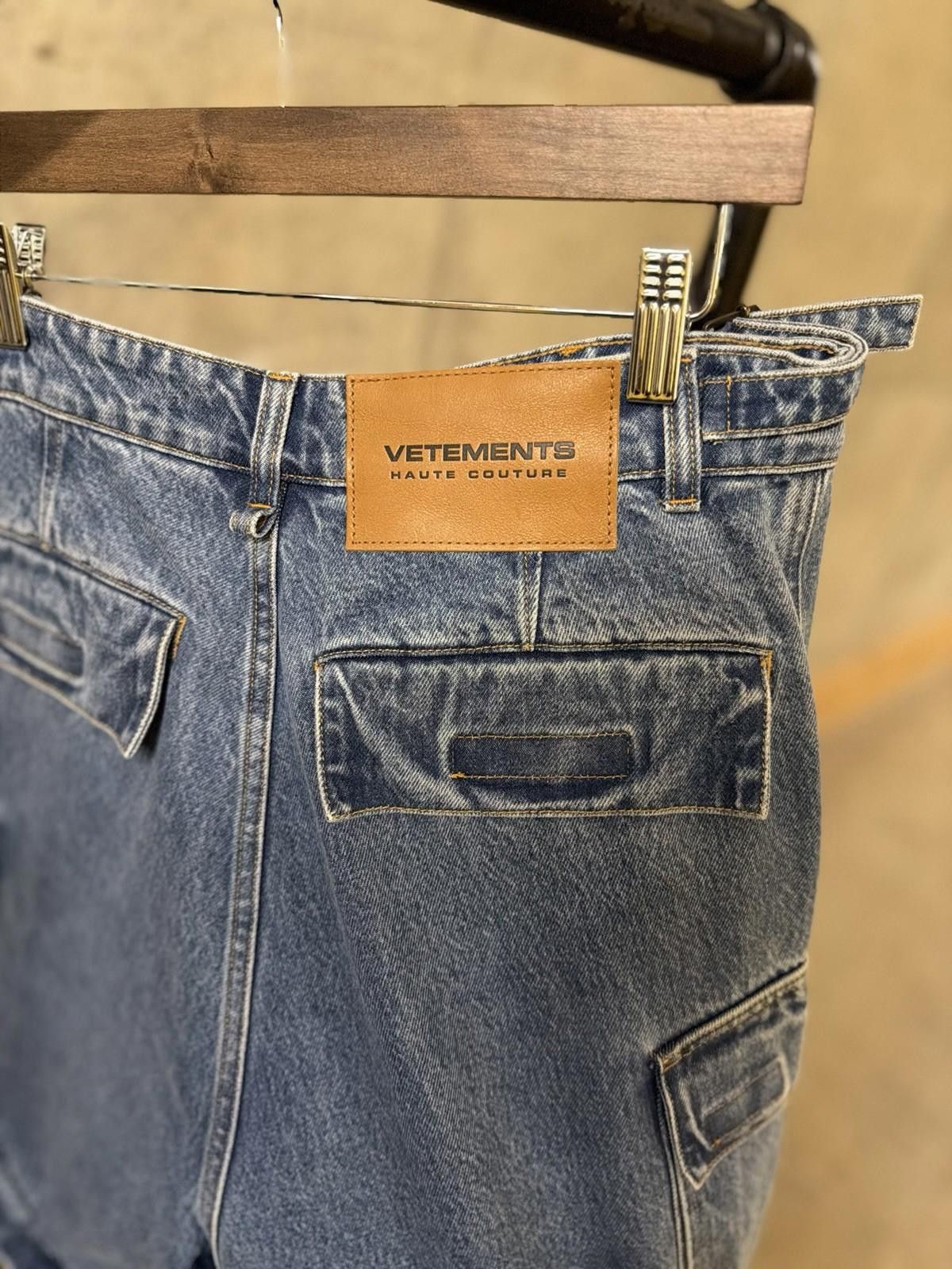 Vetements Vetements Wide-Leg Light BIG Blue Denim Jeans + Shorts Size 31" - 5 Thumbnail