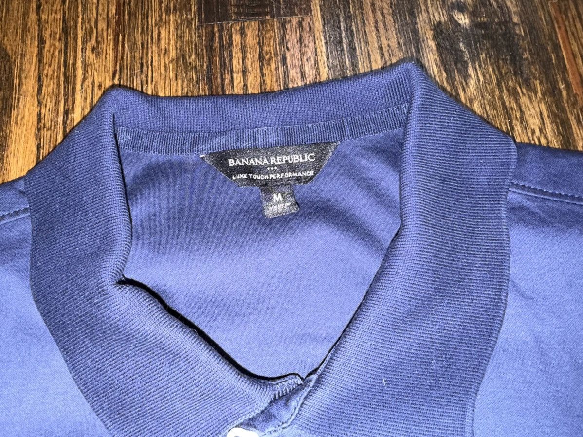 Banana Republic Banana Republic Luxury Performance Polo Shirt Navy/White Size US M / EU 48-50 / 2 - 3 Thumbnail