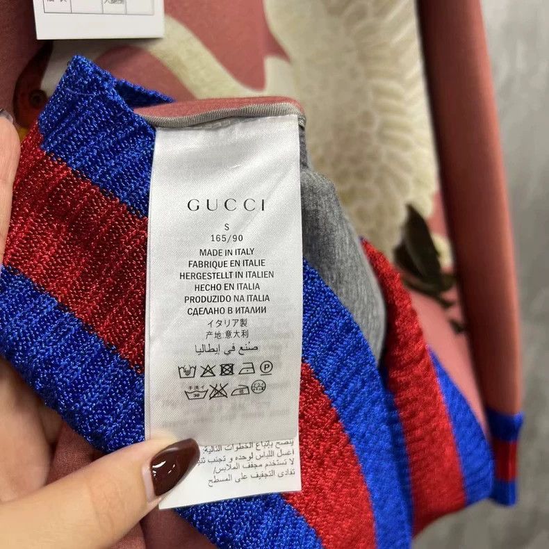 Gucci Gucci The latest pink crane striped printed logo sweatshirt Size US S / EU 44-46 / 1 - 5 Thumbnail