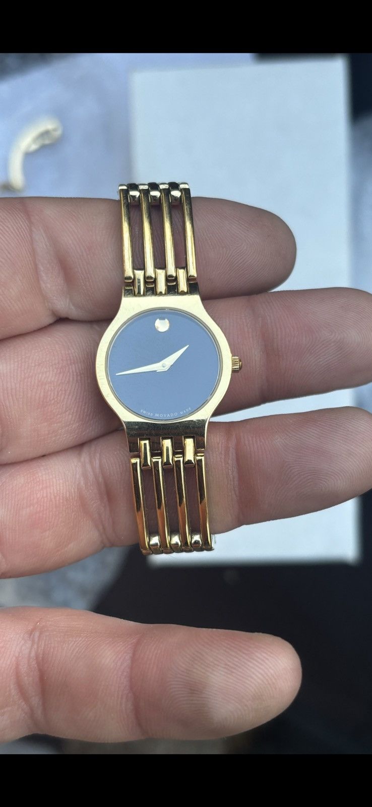Movado Movado Esperanza 88 A1 1821 Gold Tone Women’s Watch! Size ONE SIZE - 2 Thumbnail