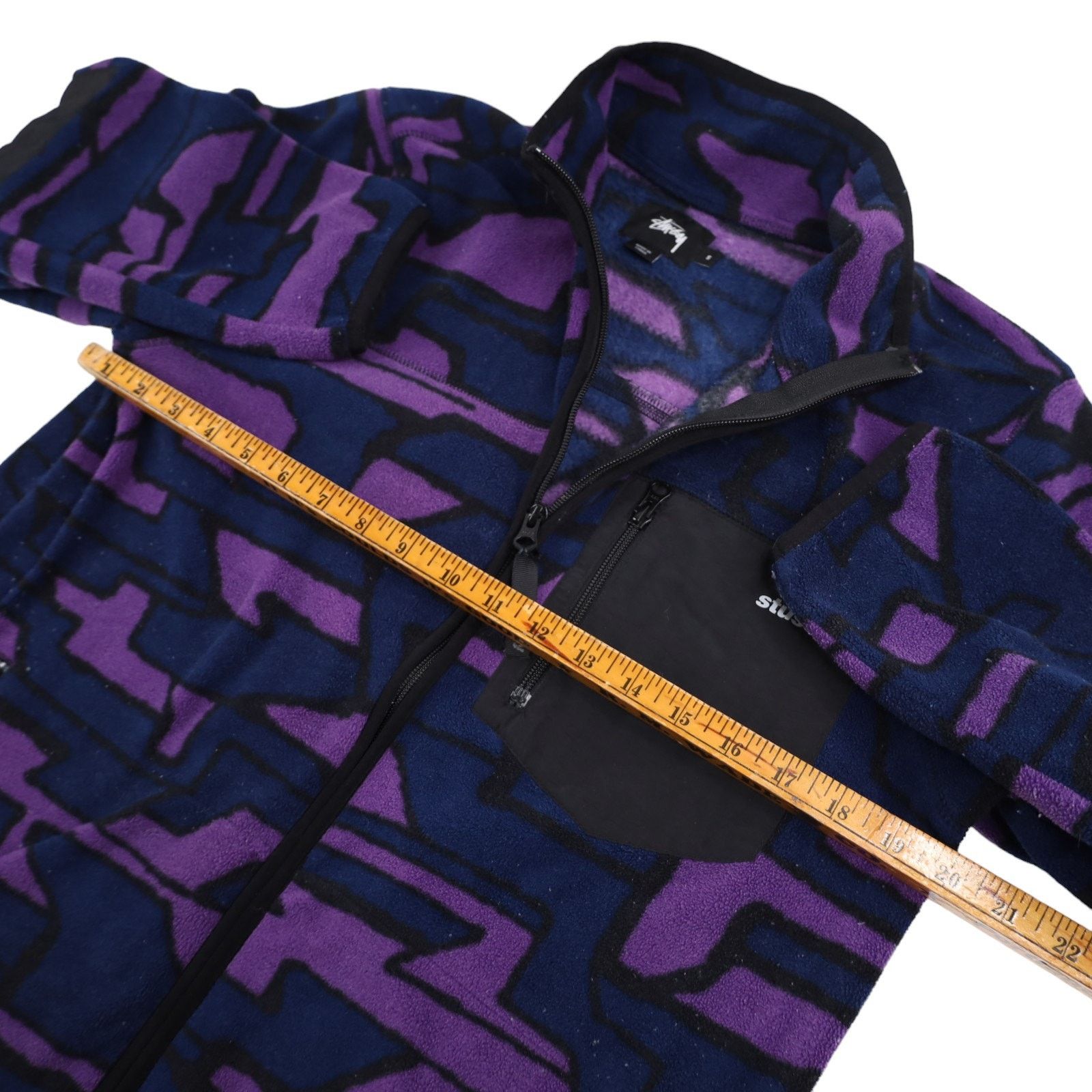 Stussy Stussy Purple Camo Fleece Jacket Size US S / EU 44-46 / 1 - 7 Thumbnail