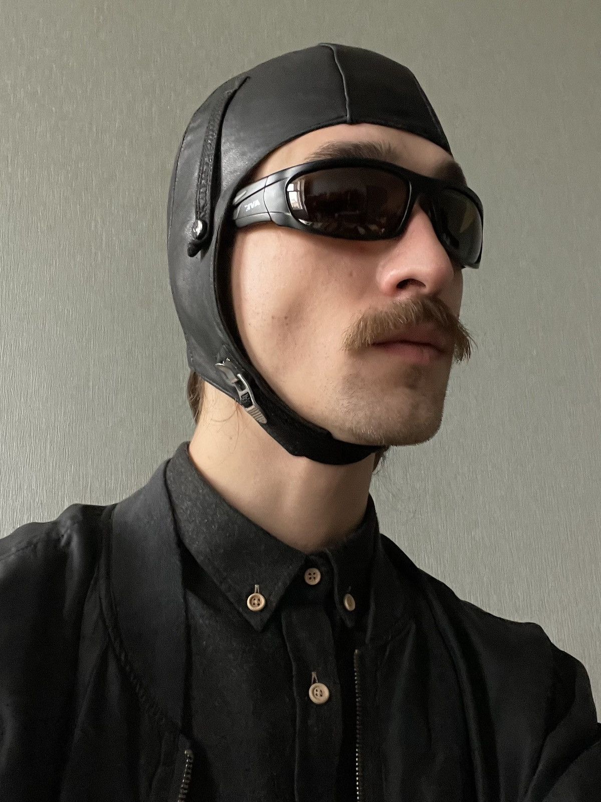 Vintage 1979 Parachute Tester’s Helmet in Leather, Ukrainian SSR Size ONE SIZE - 5 Thumbnail