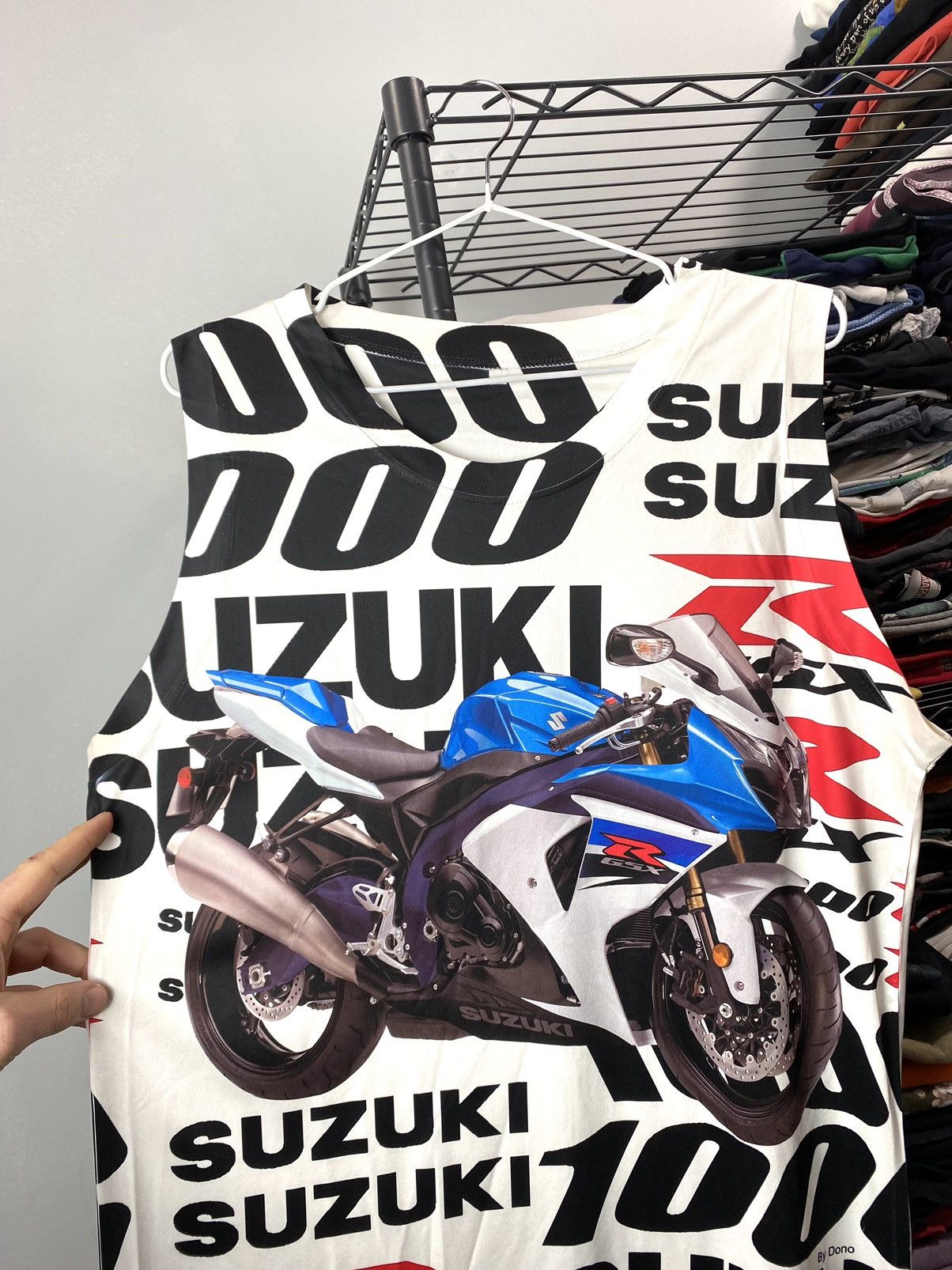 Honda Suzuki Sport Motorcycle R GSX Racing Sleeveless T Shirt Size US M / EU 48-50 / 2 - 2 Thumbnail