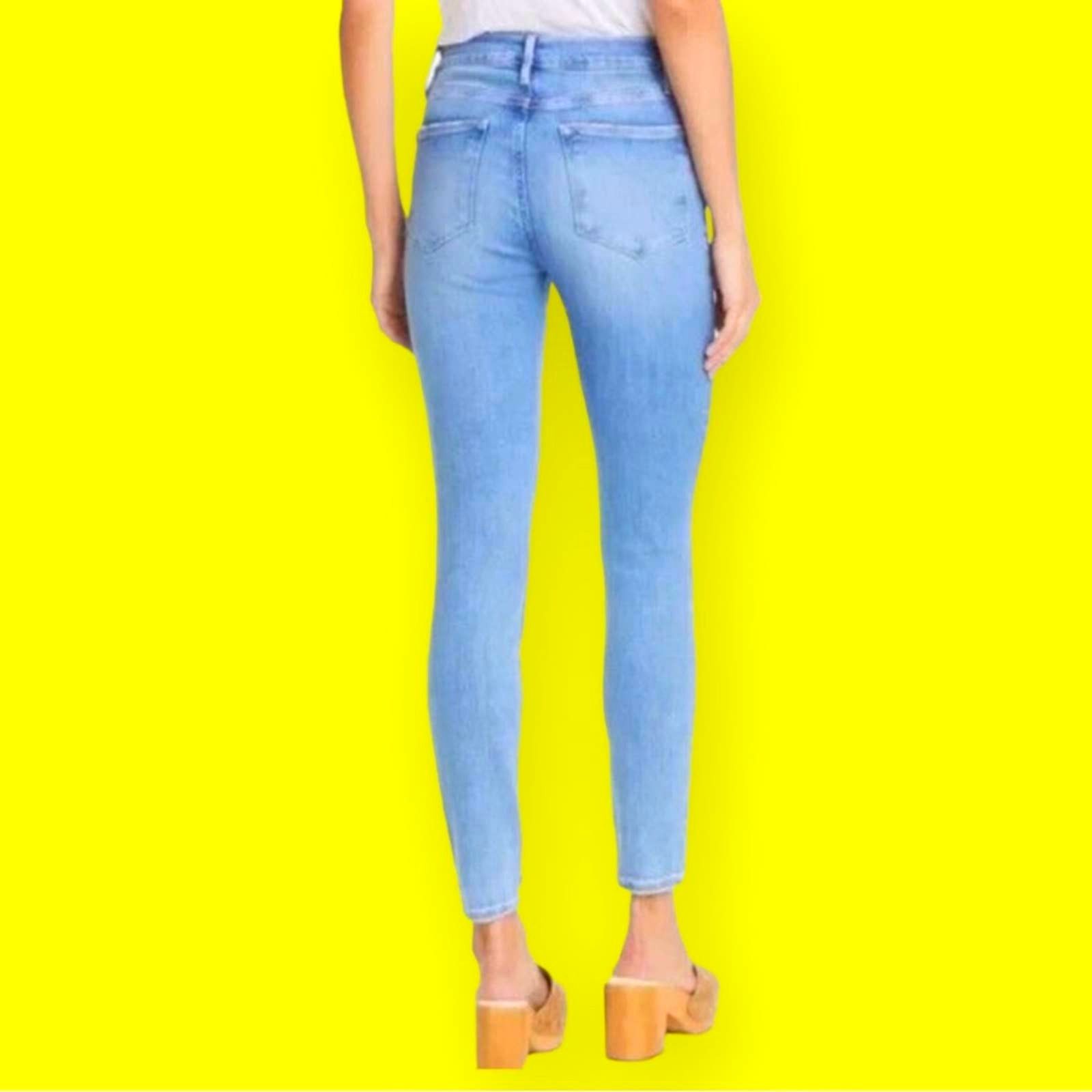 Frame Frame Skinny Jeans in Blue | Size 27 Size 27" / US 4 / IT 40 - 4 Thumbnail