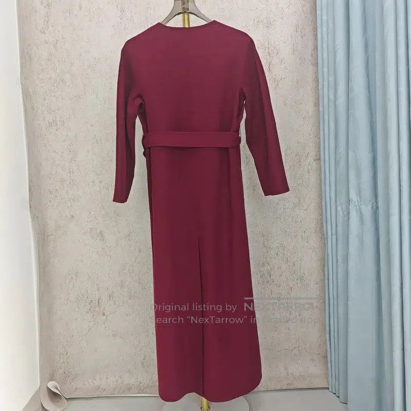 Max Mara MaxMara Wool Long Coat in Rose Red . Size M / US 6-8 / IT 42-44 - 5 Thumbnail