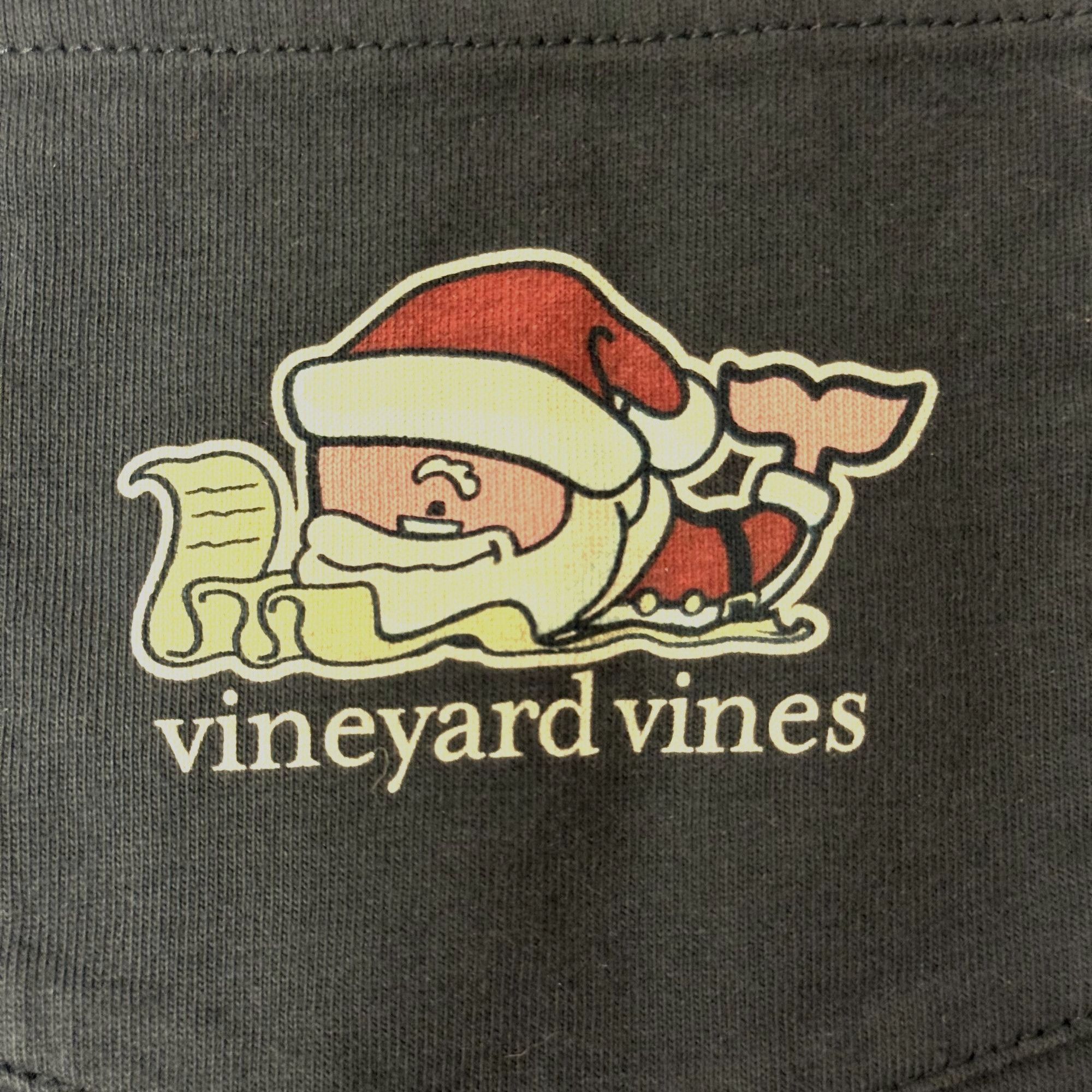 Vineyard Vines 90's Y2K Vineyard Vines Christmas SANTA WHALE Logo T Shirt Size US S / EU 44-46 / 1 - 5 Thumbnail