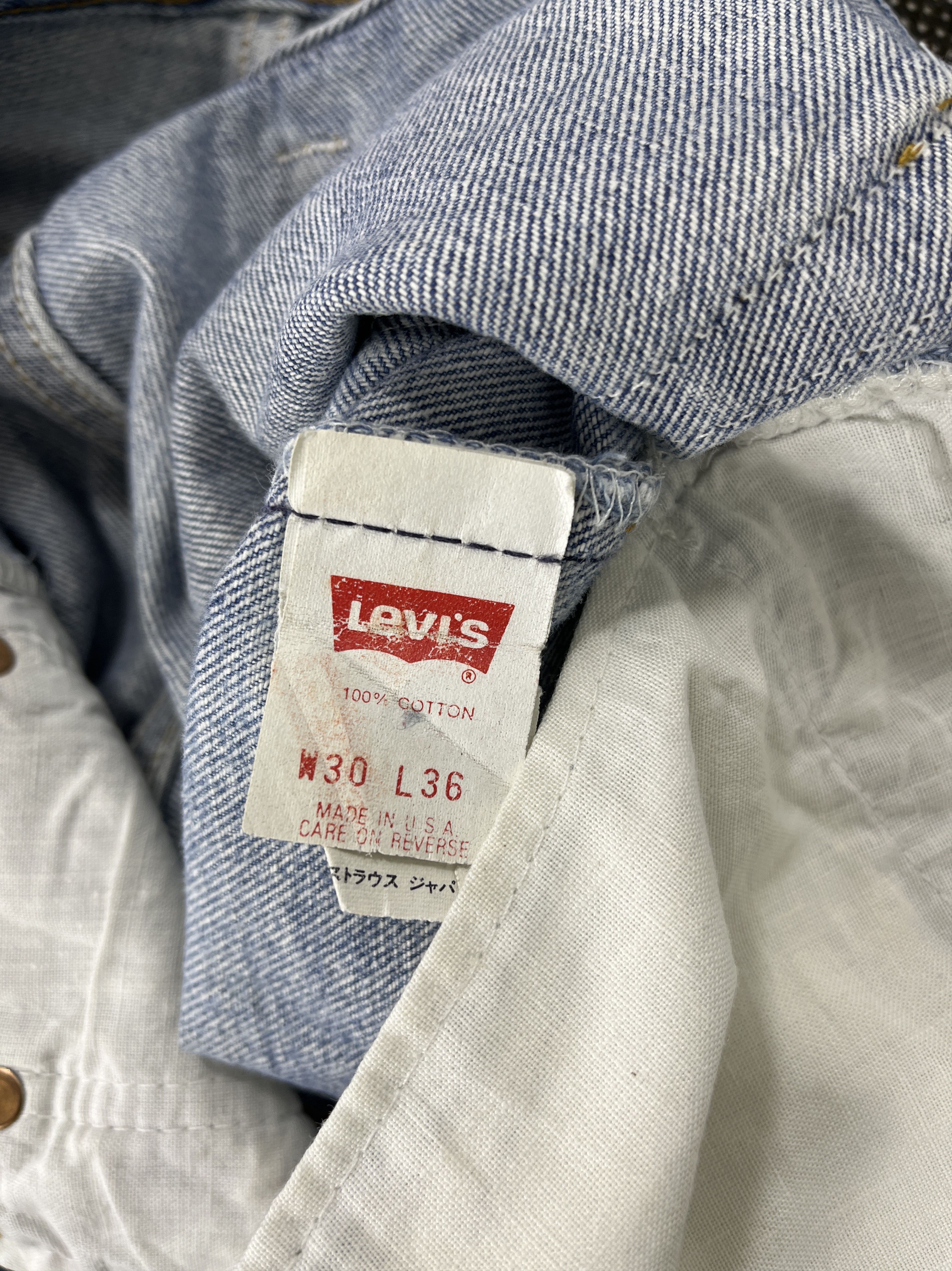 Levi's 90's Vintage Levis 501 Distressed Jeans- Jk07 Size US 28 / EU 44 - 7 Thumbnail