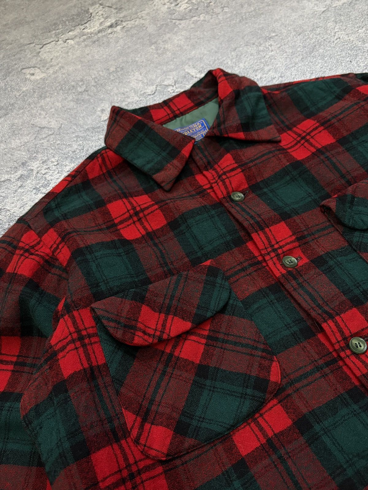 Pendleton Vintage 60s Pendleton Board Shirt Wool Flannel Plaid USA M Size US M / EU 48-50 / 2 - 14 Thumbnail