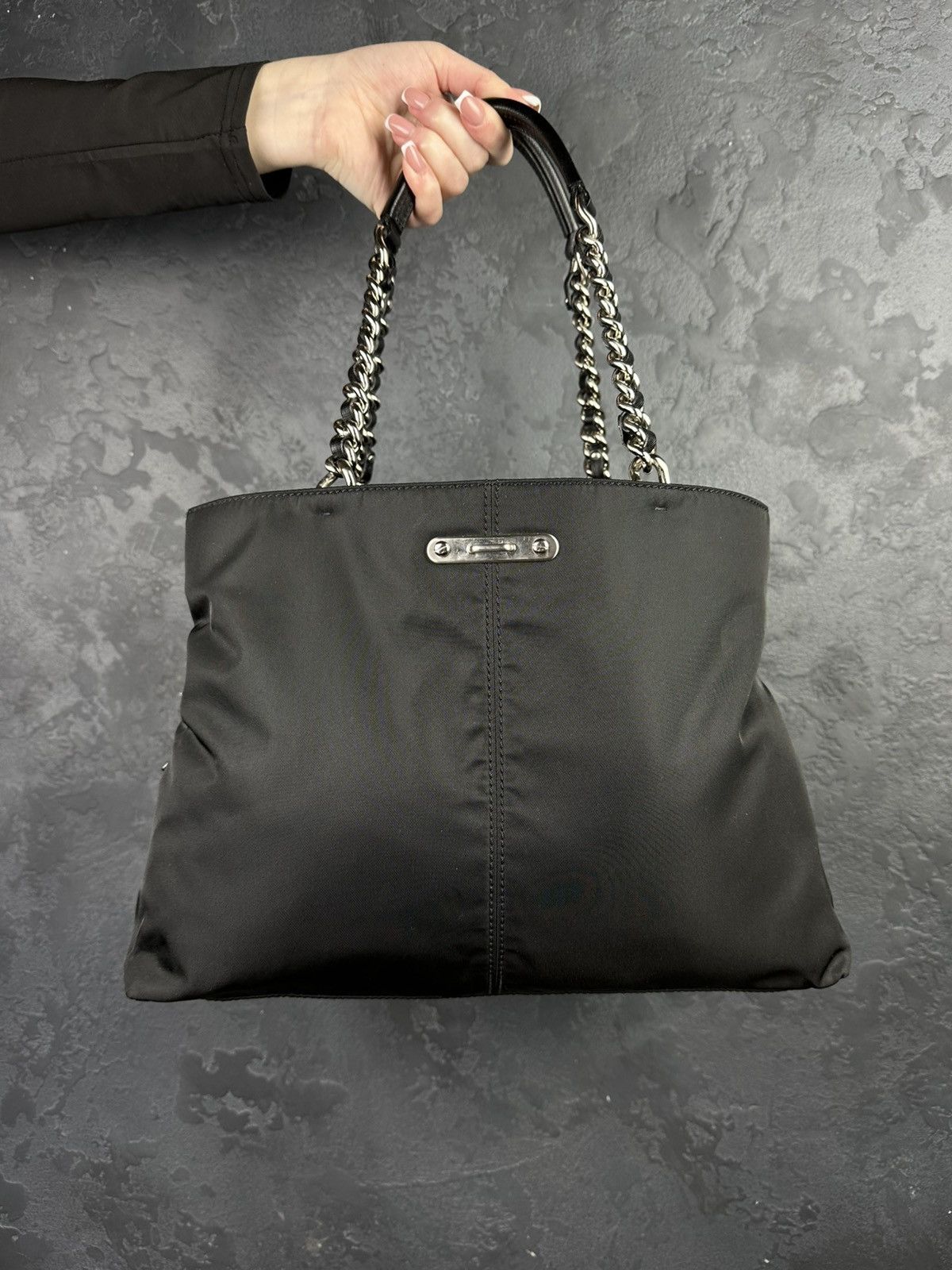 Vintage 90s PRADA Tessuto Nylon Shoulder Bag Rare