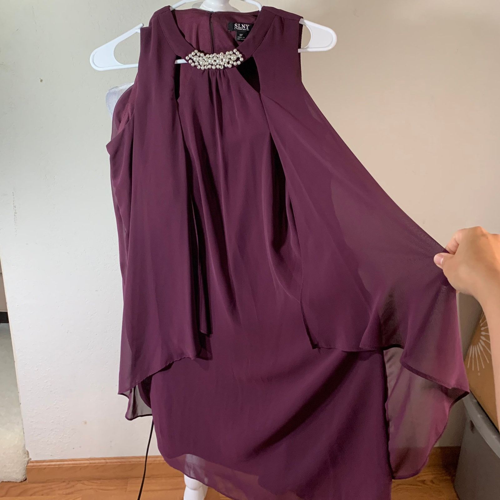 Other SLNY Purple Sleeveless Dress size 6P Size M / US 6-8 / IT 42-44 - 2 Thumbnail