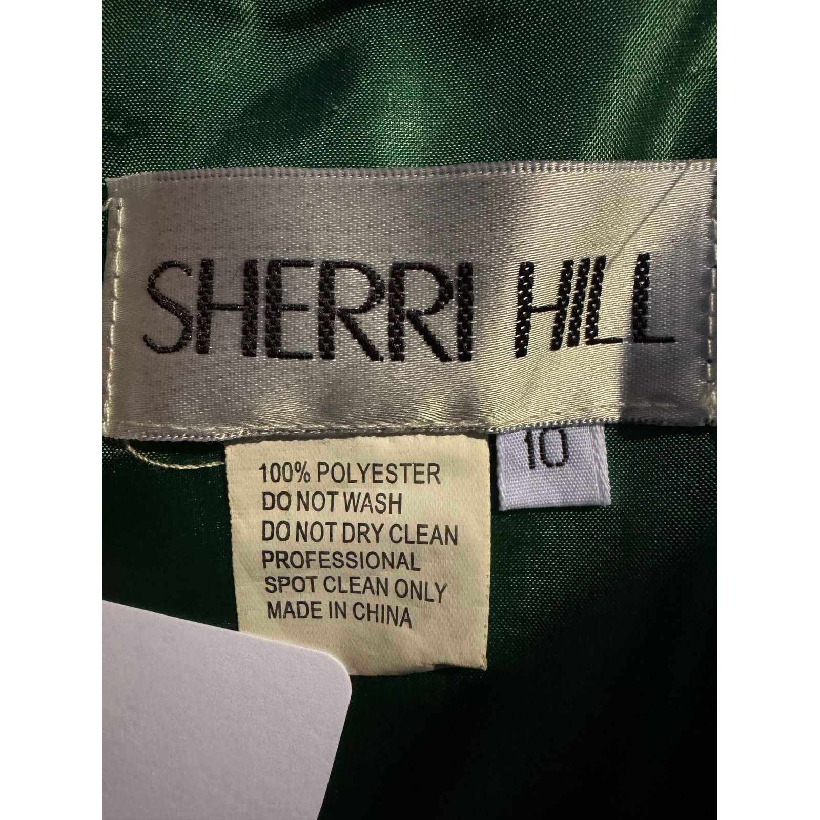 Other Sherri Hill Emerald green beaded flower sweetheart mini Size M / US 6-8 / IT 42-44 - 5 Thumbnail