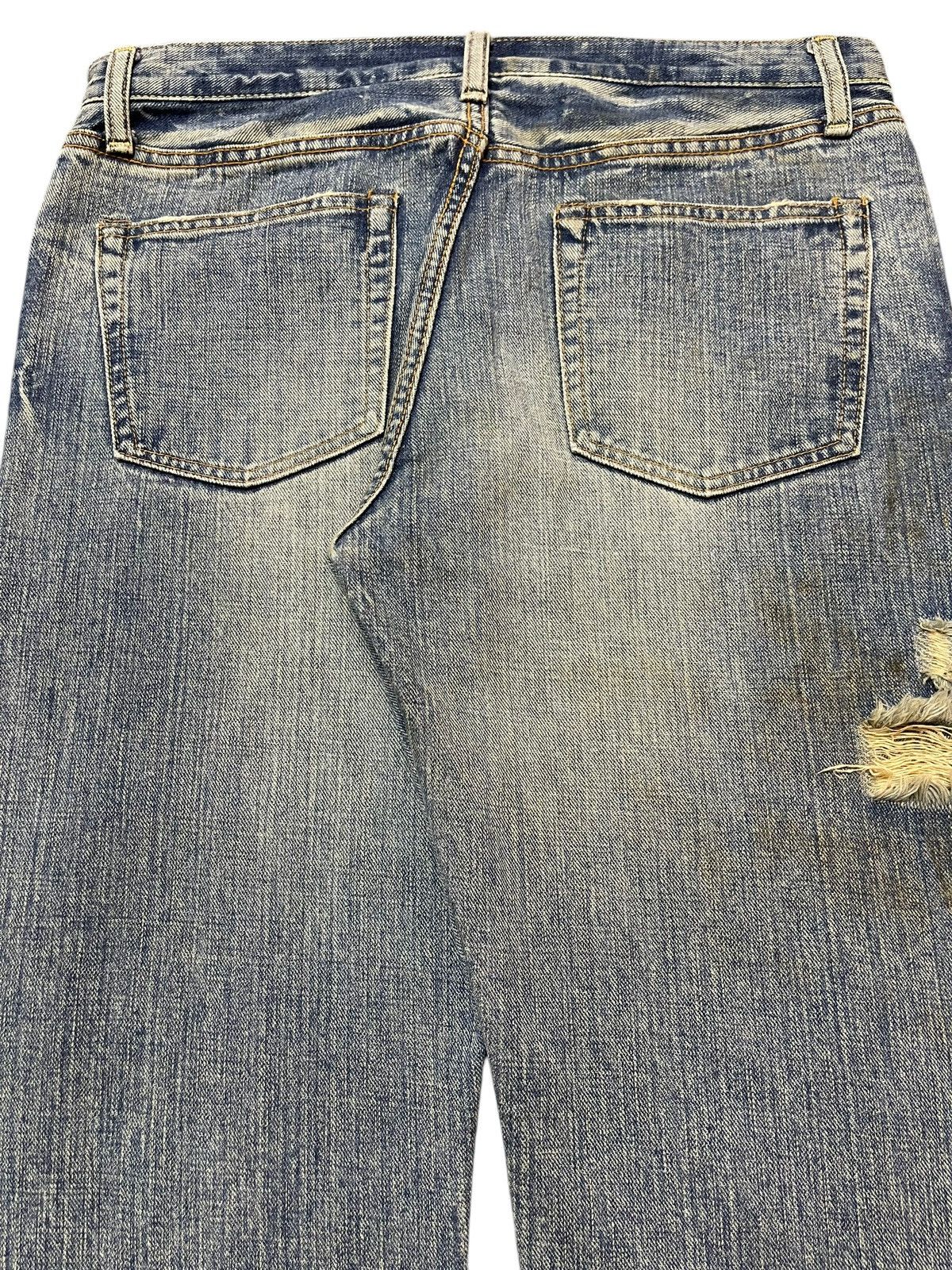 14th Addiction Vintage Japanese Brand Faded Wash Distressed Style Jeans Size US 32 / EU 48 - 6 Thumbnail