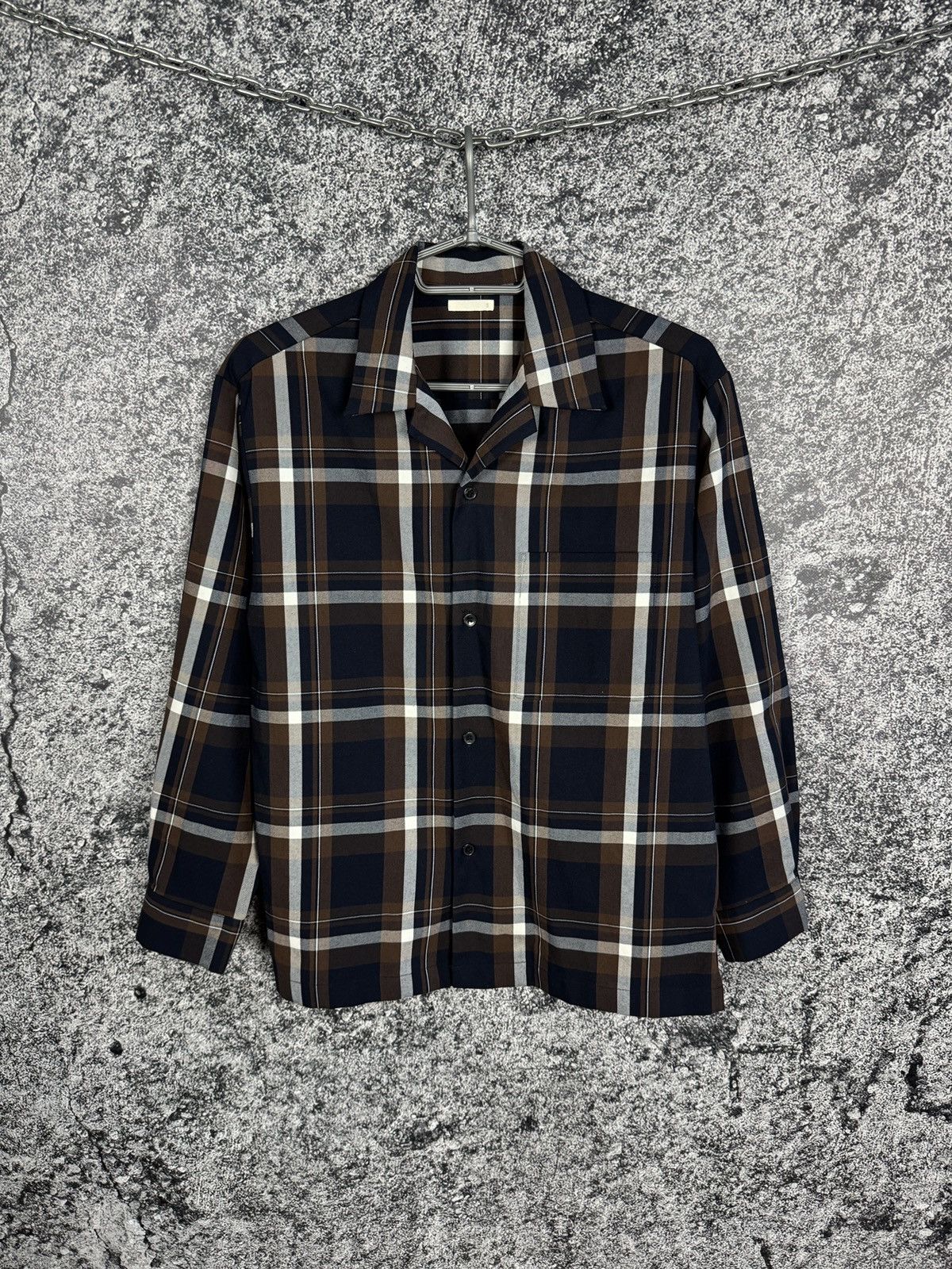 GU × Japanese Brand GU Plaid Long Sleeve Shirt Button Up Casual Japan Brand Sz S Size US S / EU 44-46 / 1 - 1 Thumbnail