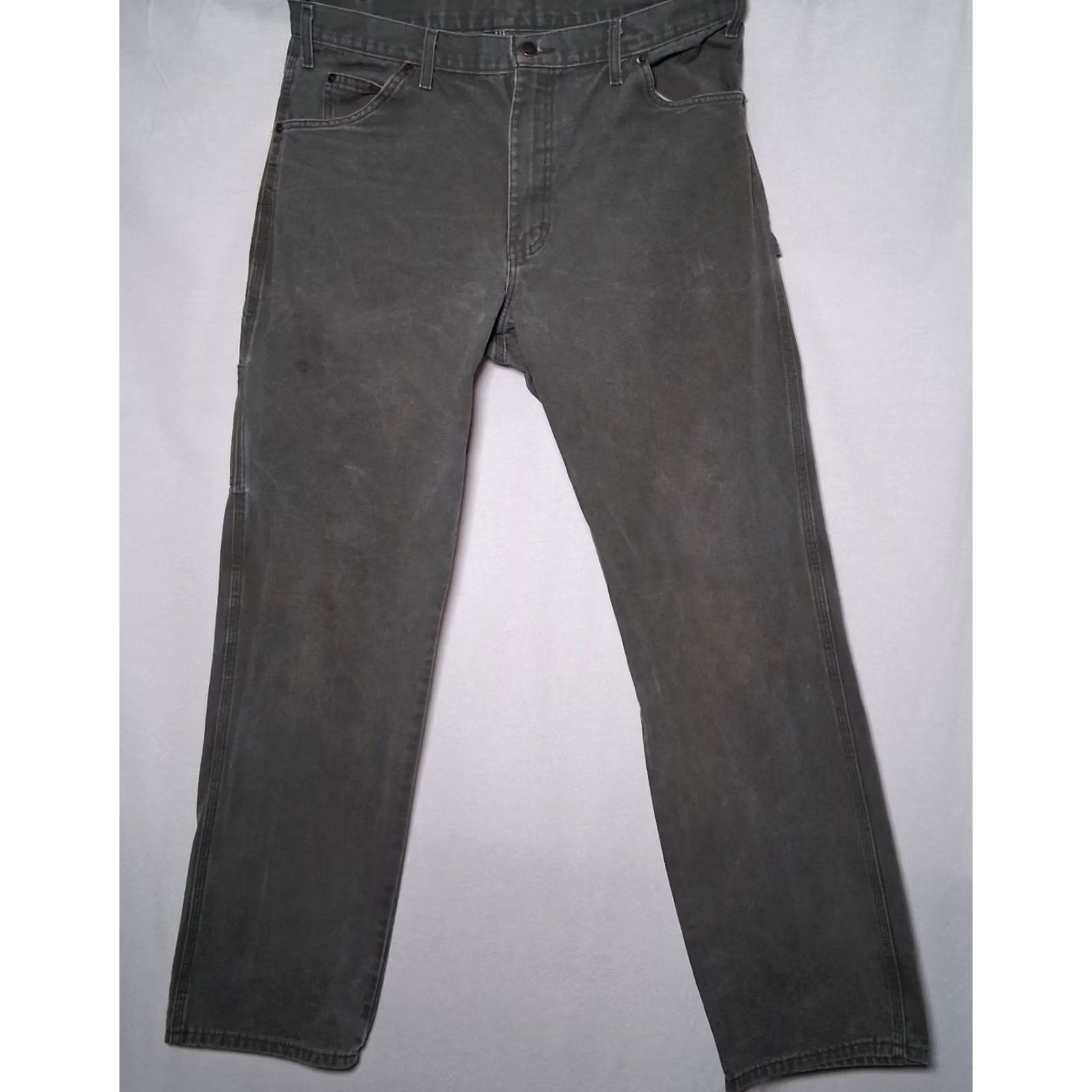 Dickies Dickies Carpenter Pants Men 36x34 Gray Canvas Duck Workwear Pants 5-Pocket Regular Inseam 34 Men Adjustable READ Size US 36 / EU 52 - 2 Thumbnail