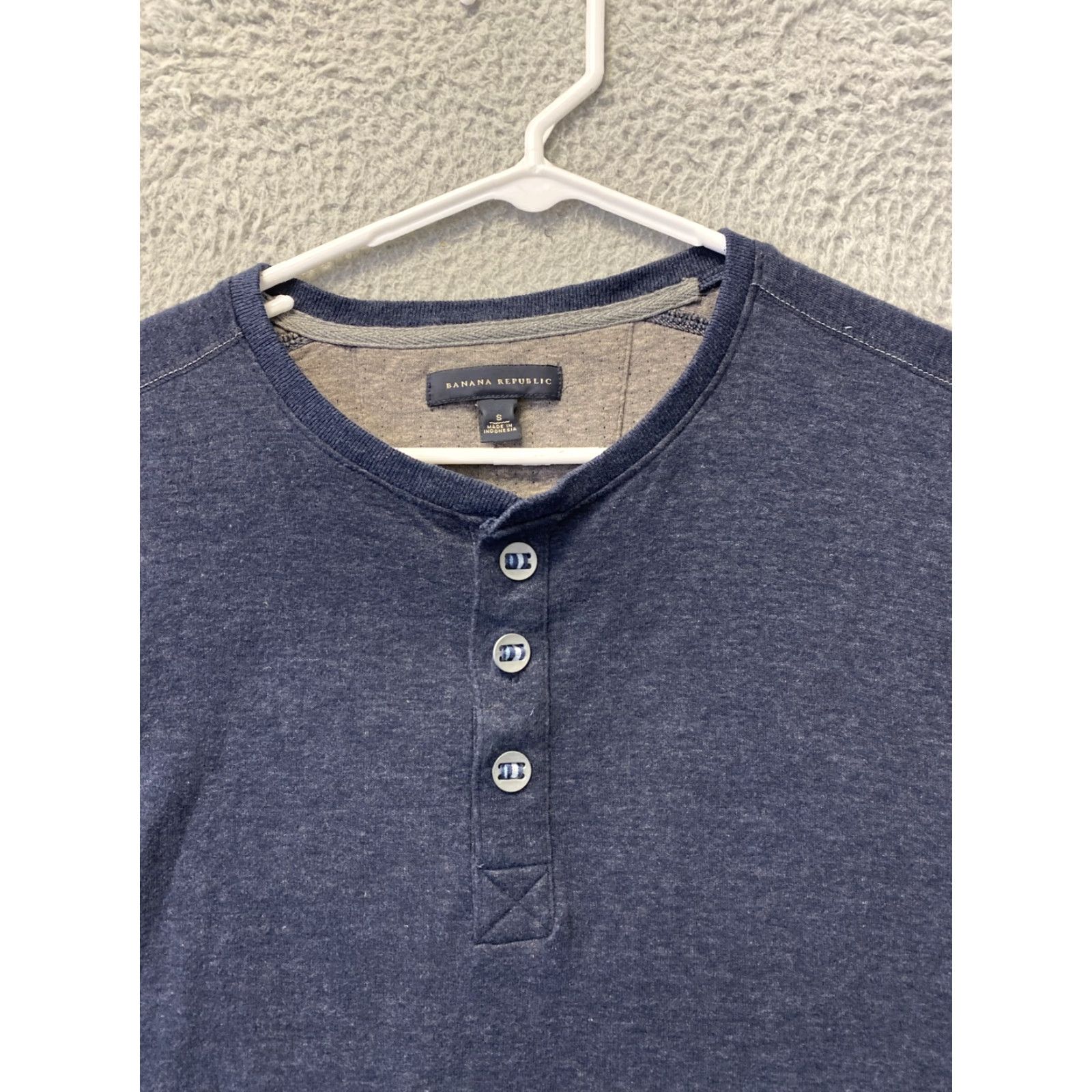 Banana Republic Banana Republic Standard Fit Shirt Dark Gray Men's S Long Sleeve Cotton /104-14 Mens Size US M / EU 48-50 / 2 - 2 Thumbnail
