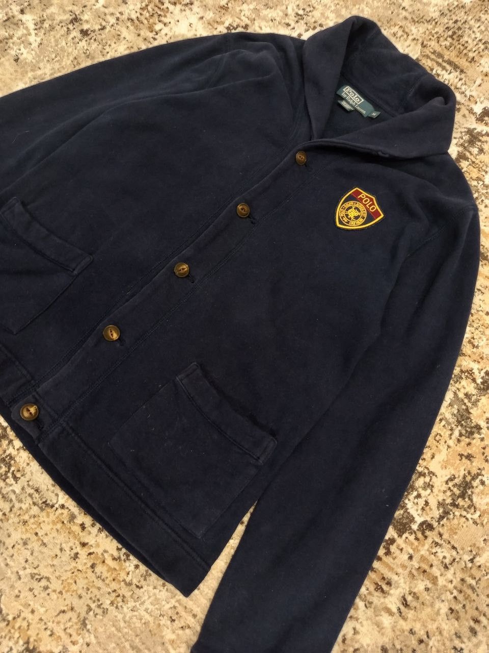 Polo Ralph Lauren Polo Ralph Lauren Cardigan Sweatshirt Chest Crest Logo Blue Size US M / EU 48-50 / 2 - 2 Thumbnail