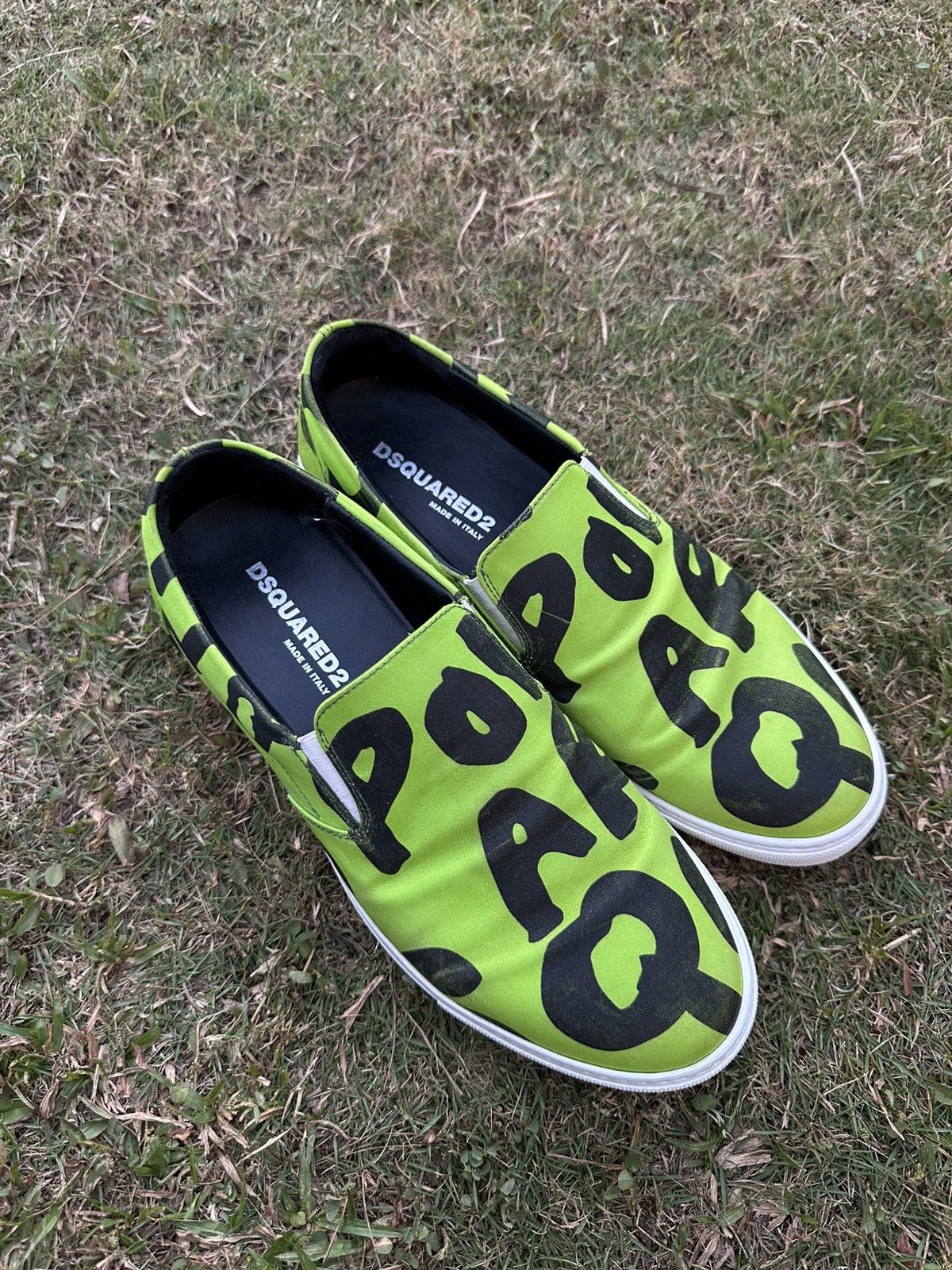 Dsquared2 Dsquared2 Made in Italy Green Neon Slip-on Size US 8 / EU 41 - 3 Thumbnail