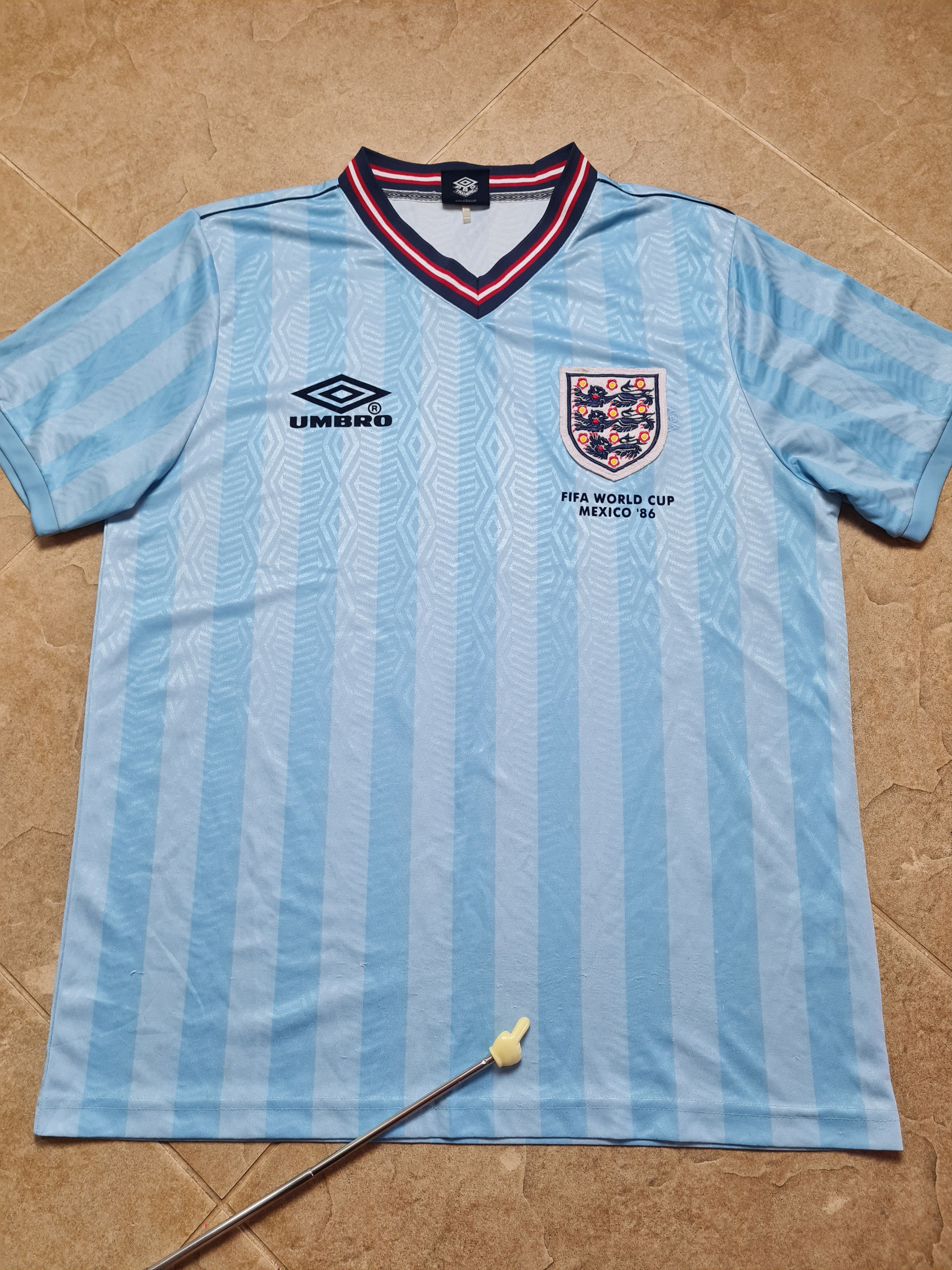 Umbro England 1986 Retro Third Football Shirt Mexico '86 World Cup Size US XL / EU 56 / 4 - 25 Thumbnail