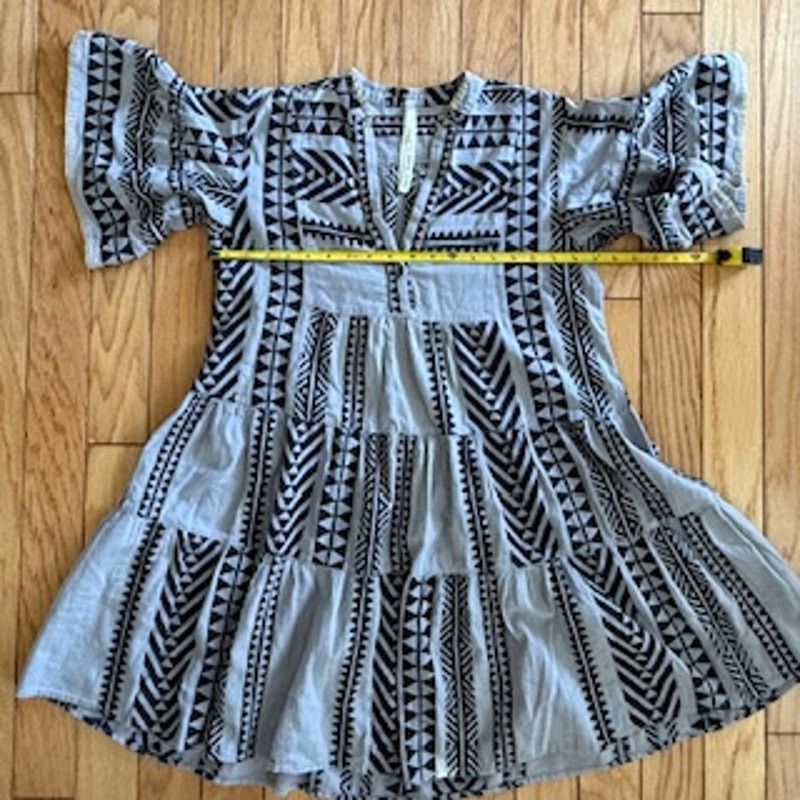 Other Uncle Frank Black Gray BOHO Mini Size Small Dress Size S / US 4 / IT 40 - 10 Thumbnail