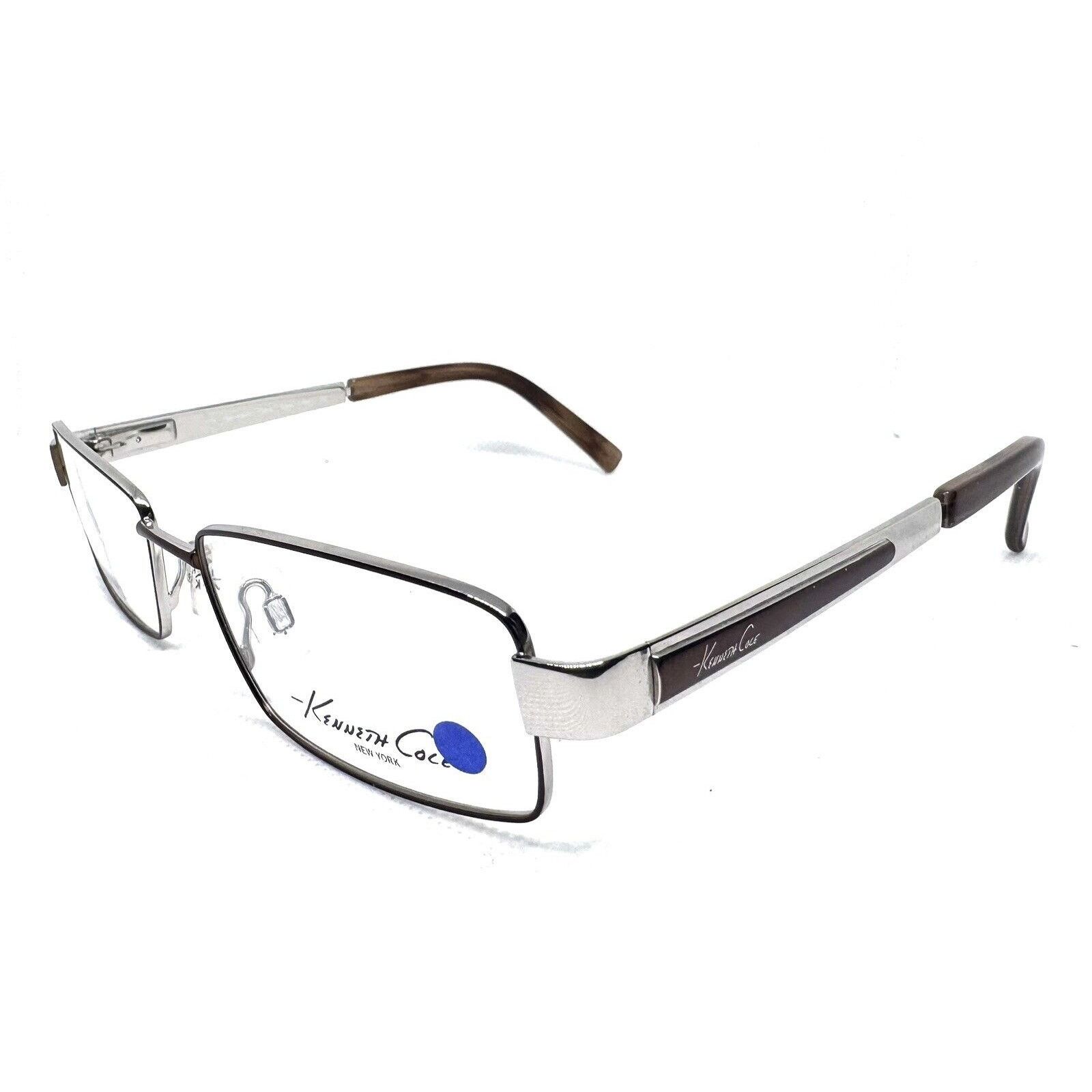 Kenneth Cole KENNETH COLE KC162 049 BROWN SILVER EYEGLASSES 52-16 Size ONE SIZE - 2 Thumbnail