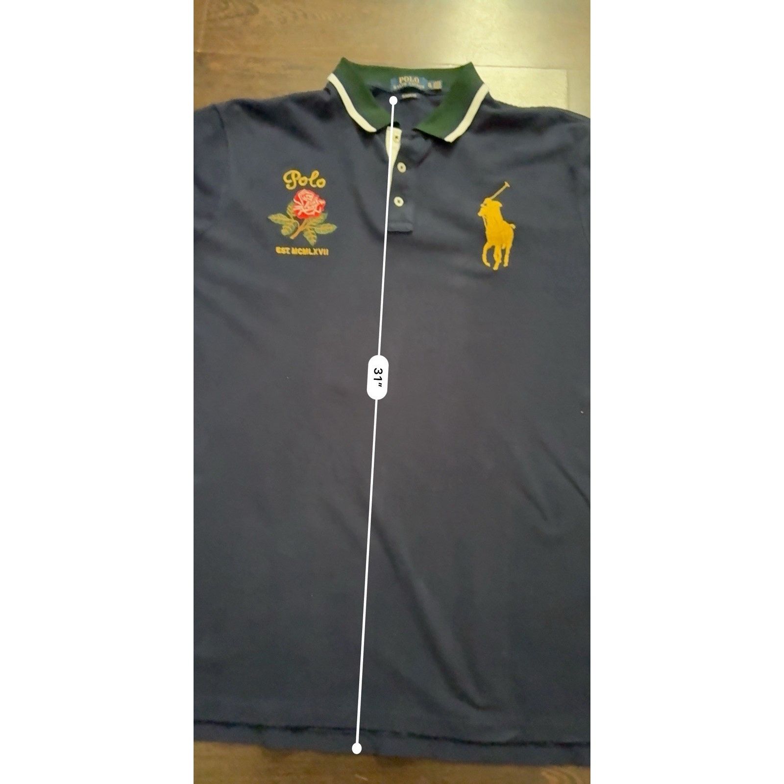 Polo Ralph Lauren Polo Ralph Lauren Crest Big Pony Classic-Fit Flag Crest Shrt Size US XL / EU 56 / 4 - 7 Thumbnail