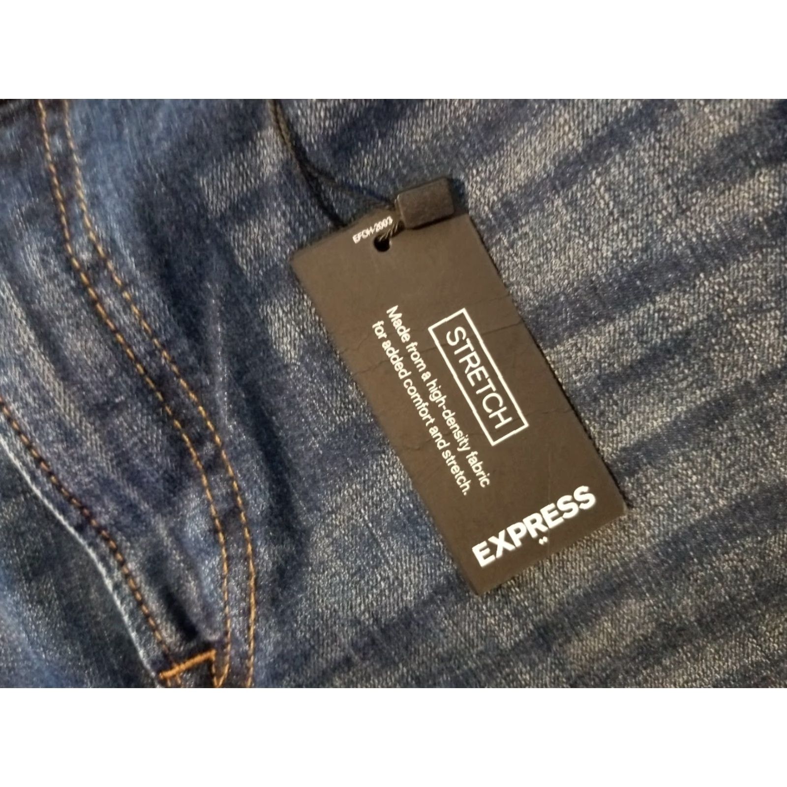 Express Express Jeans Mens 38x32 Skinny Denim High-Quality Stretch 5-Pocket Blue Durable Regular Size United States Spring Summer Fall Winter Size US 38 / EU 54 - 6 Thumbnail