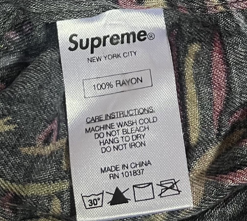 Supreme Supreme AW16 birds of paradise flowy rayon button up shirt Size US M / EU 48-50 / 2 - 5 Thumbnail