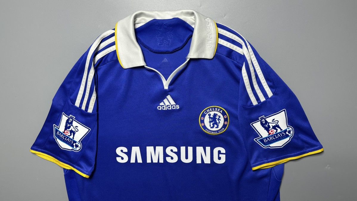 Adidas CHELSEA ADIDAS 2008/2009 FOOTBALL HOME JERSEY #11 DROGBA Size US M / EU 48-50 / 2 - 3 Thumbnail