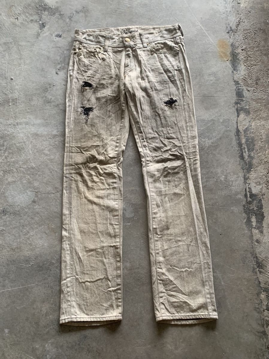 If Six Was Nine × Le Grande Bleu (L.G.B.) × Vanquish VANQUISH GOLD coal wash distressed jeans Size US 34 / EU 50 - 1 Thumbnail