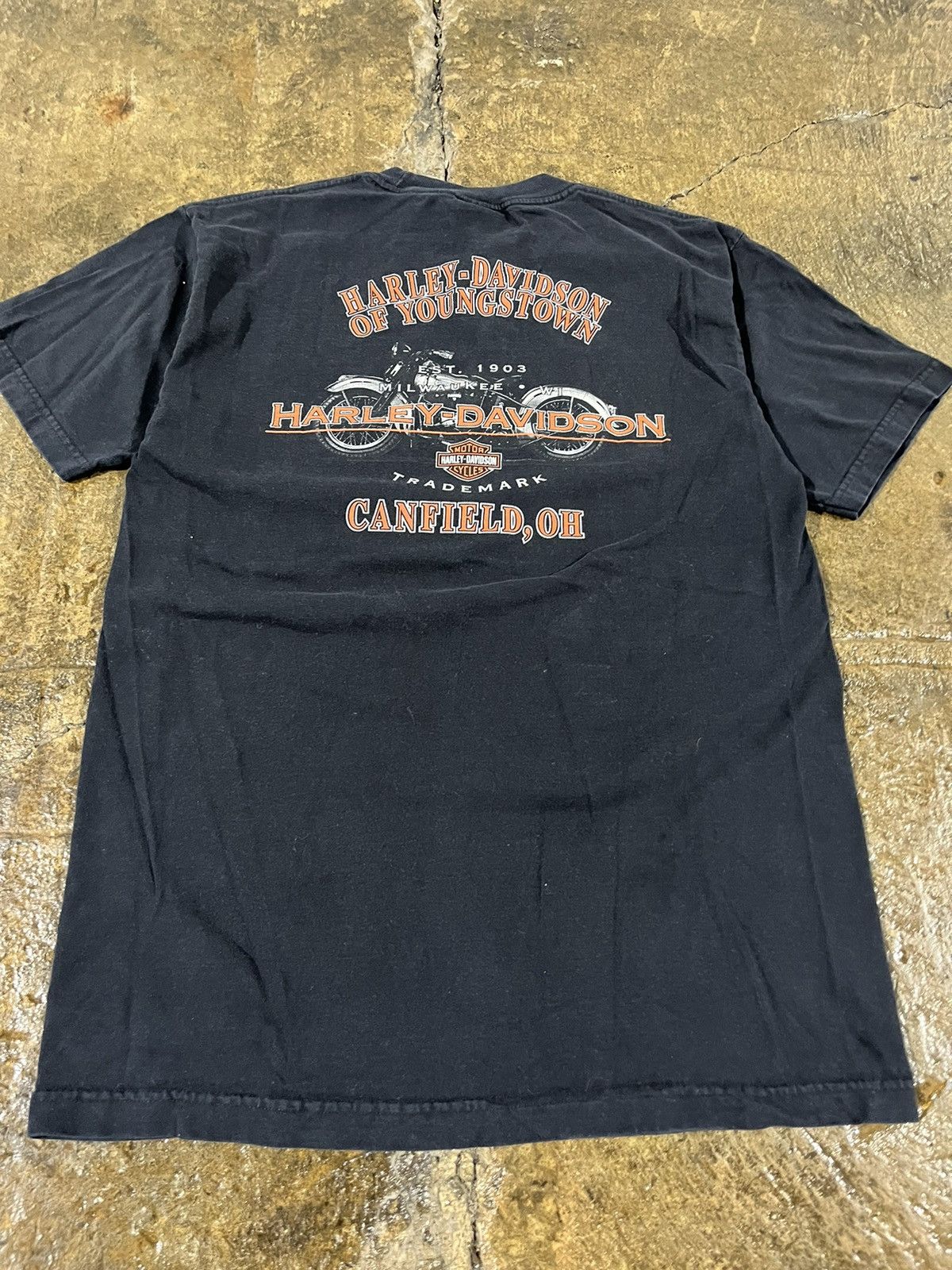 Harley Davidson × Vintage Crazy Vintage Harley Davidson Eagle Grunge Biker Tee Shirt Size US L / EU 52-54 / 3 - 6 Thumbnail