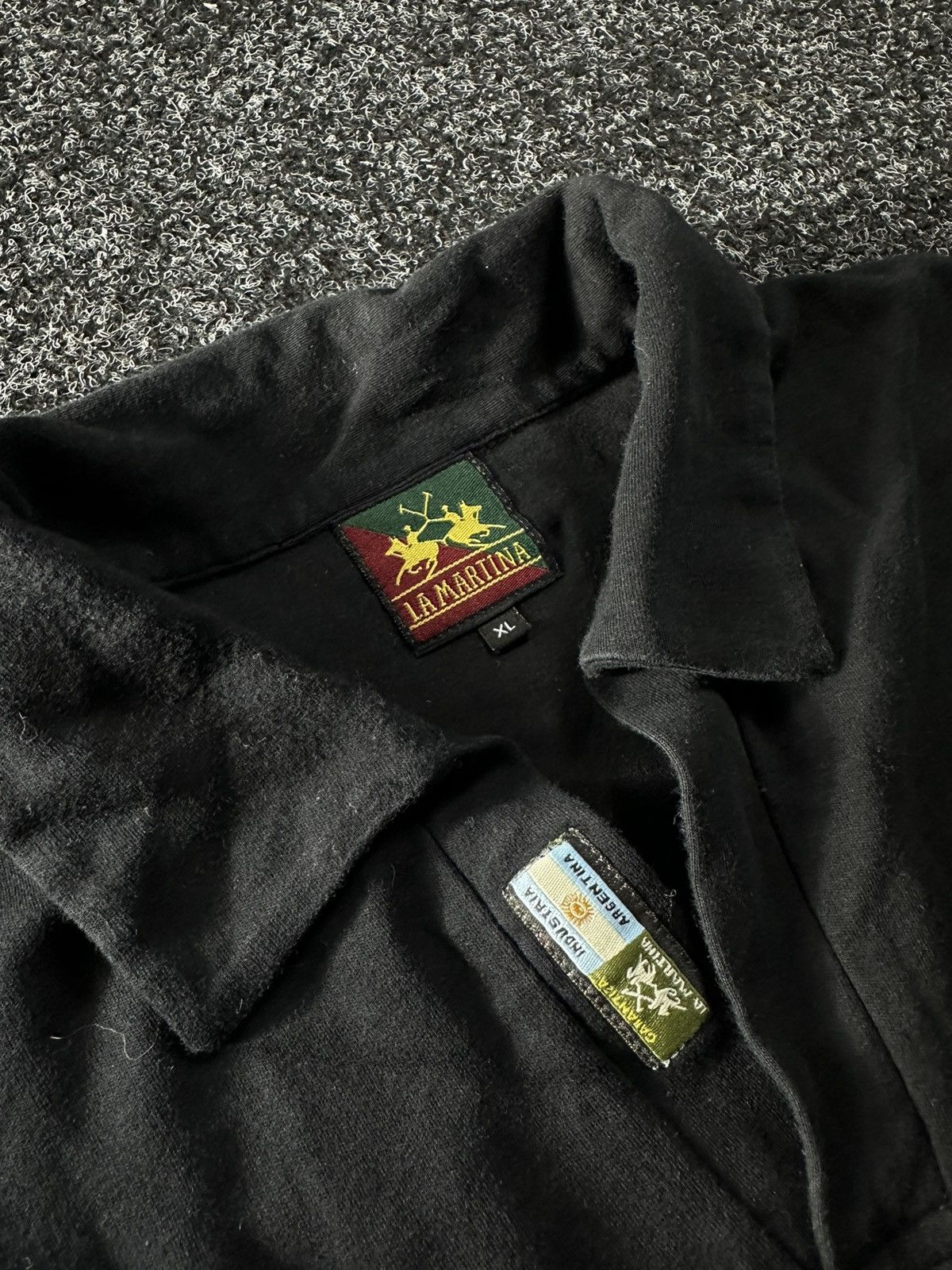 La Martina × Vintage 🚨VNTG LA MARTINA ARGENTINA BLACK POLO BIG LOGO CHIEF KEEF Size US XL / EU 56 / 4 - 4 Thumbnail