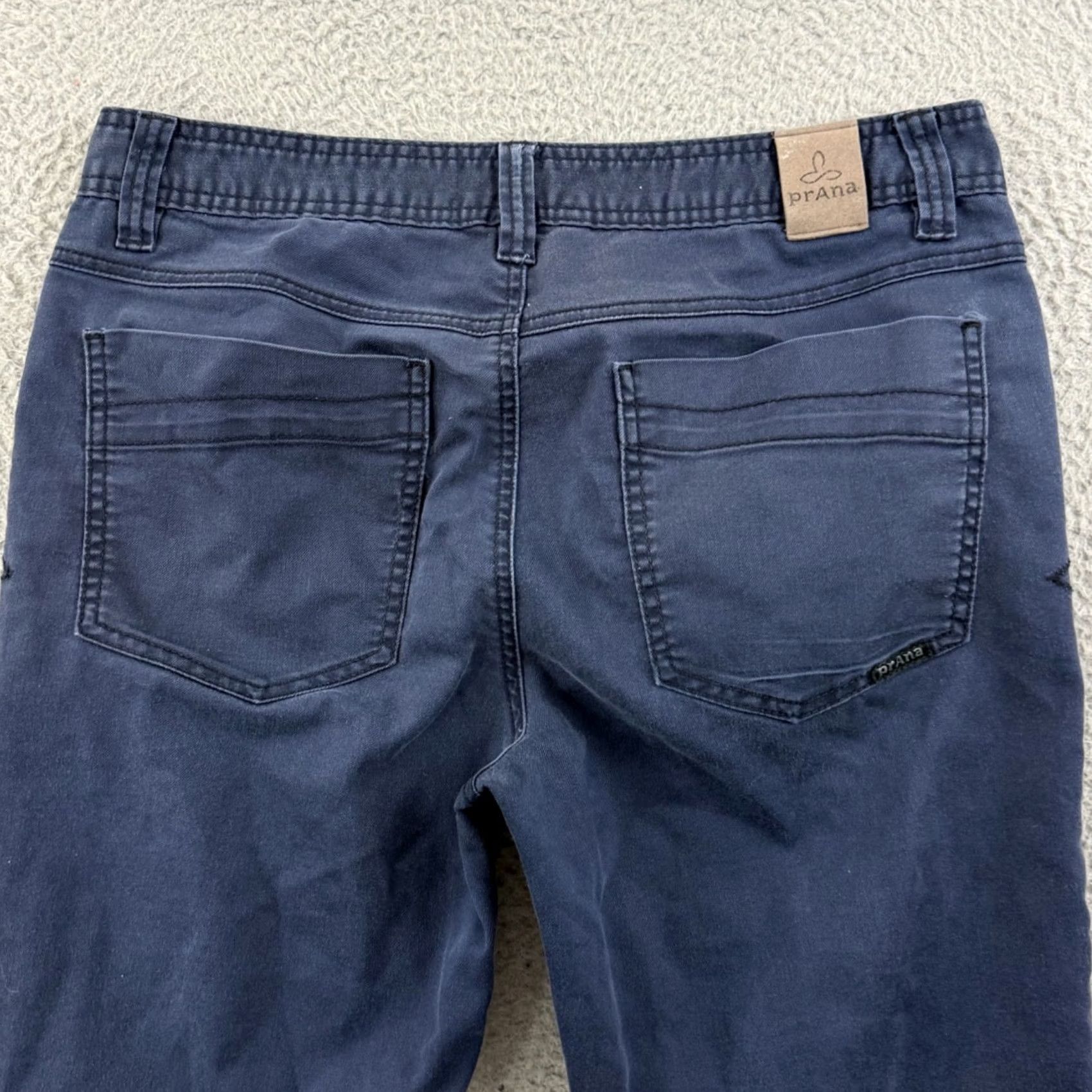 Prana Prana Bridger Jeans Mens 32x30 Blue Slim Fit Straight Stretch Hiking Outdoor Size US 32 / EU 48 - 7 Thumbnail
