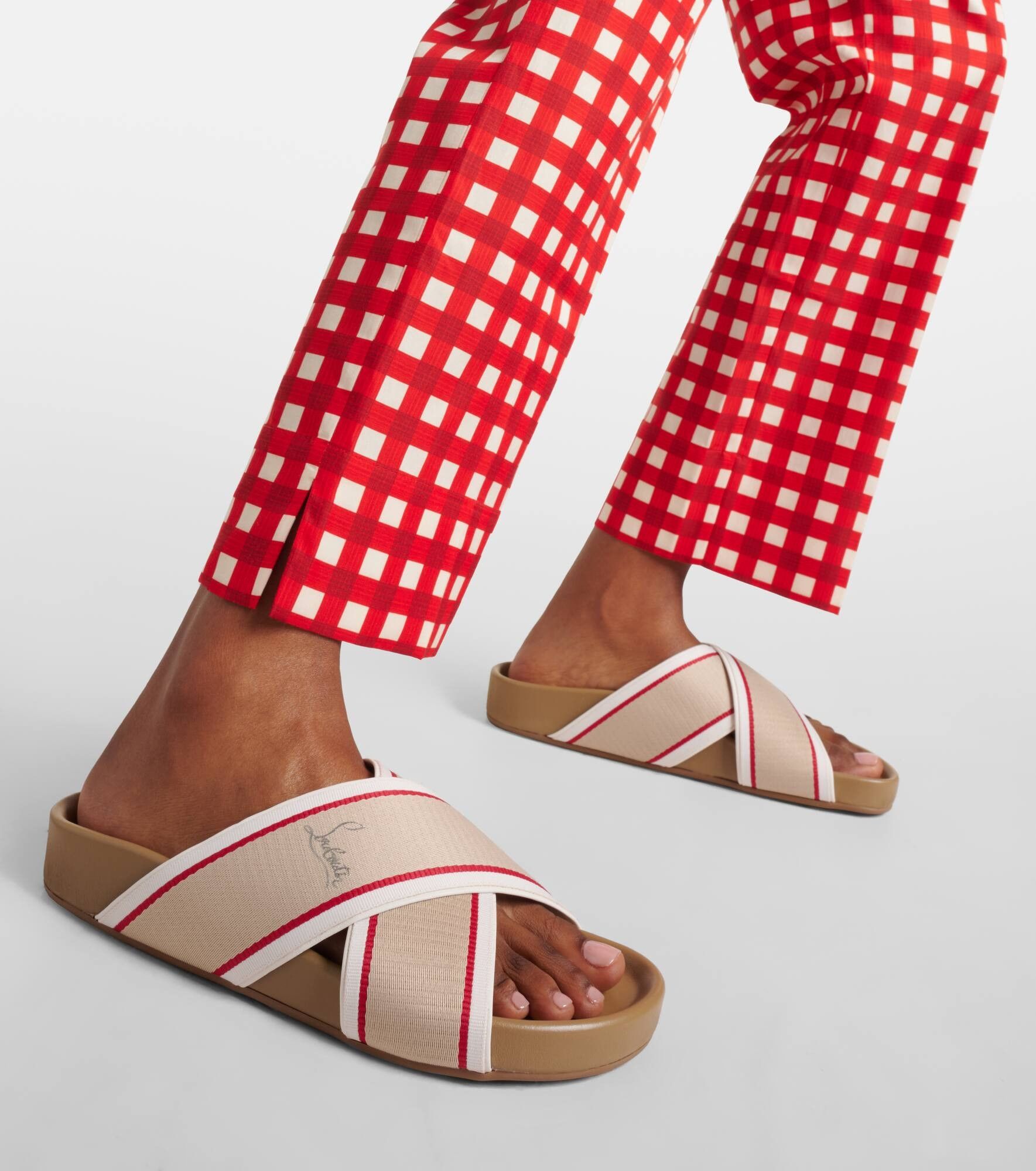Christian Louboutin o1s1wg110925 Sandals in Brown Size US 5 / IT 35 - 5 Thumbnail