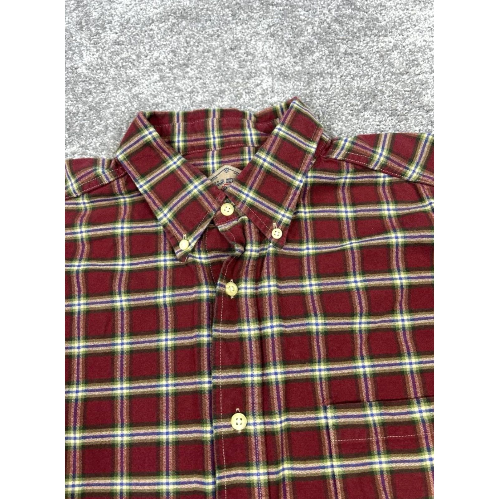 Bills Khakis Bills Khakis Shirt Mens XL Red Plaid Cotton Button Up Size US XL / EU 56 / 4 - 2 Thumbnail