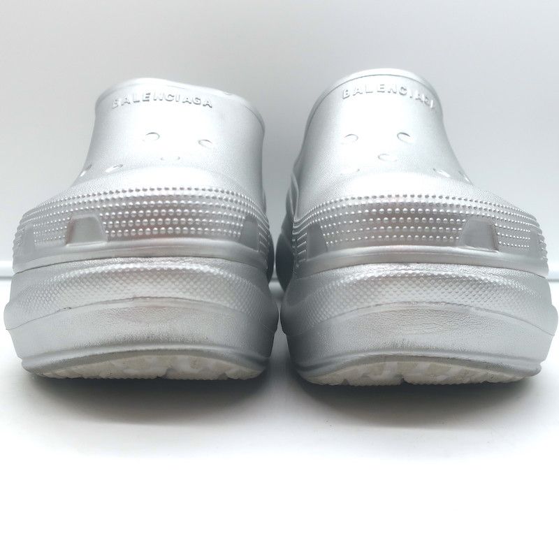 Balenciaga × Crocs Balenciaga x Crocs Platform Mules Silver Size 41 Size US 11 / IT 41 - 7 Thumbnail