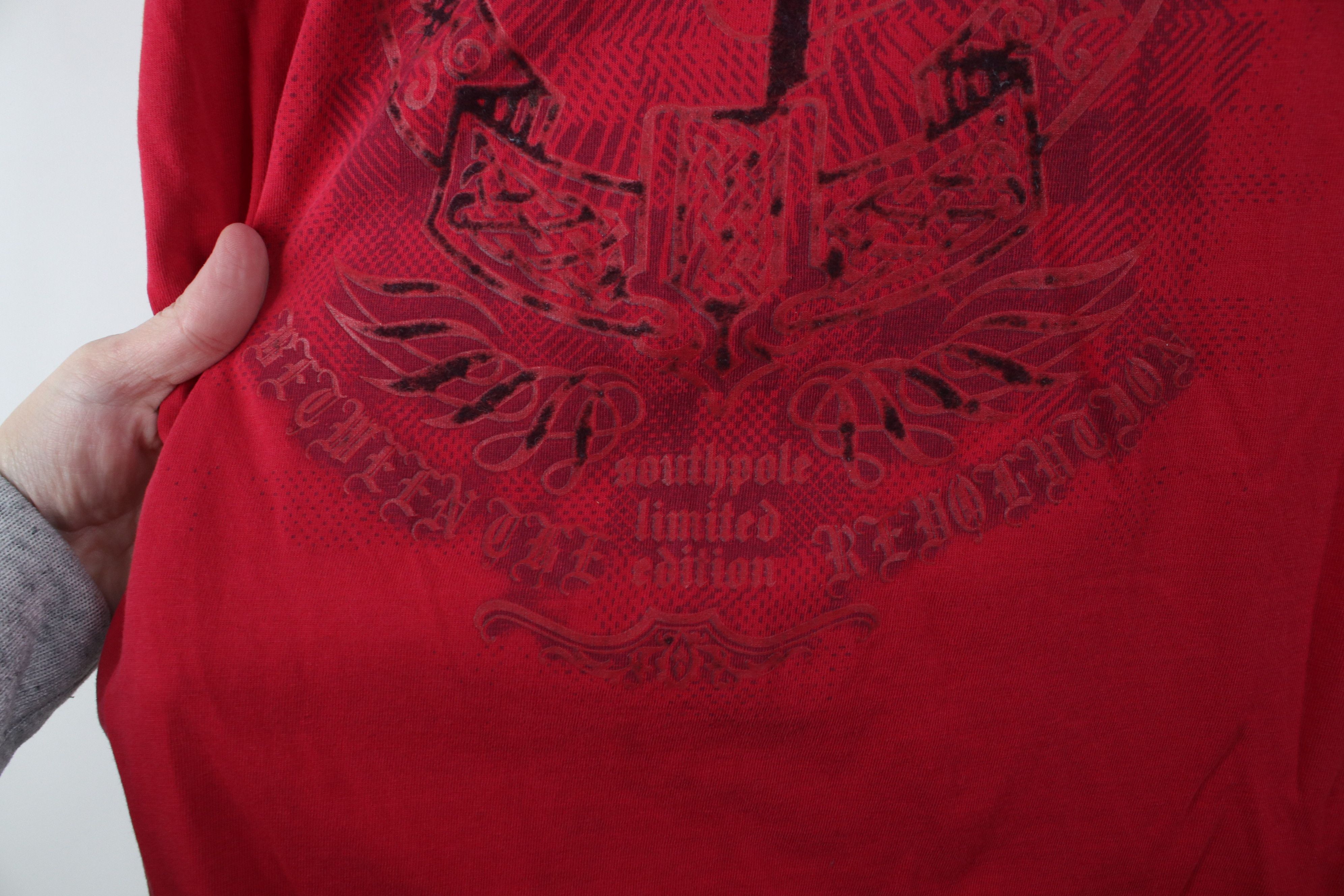 Southpole Vintage Y2K Southpole Crest UFC MMA Fighting T-Shirt Red Size US L / EU 52-54 / 3 - 5 Thumbnail