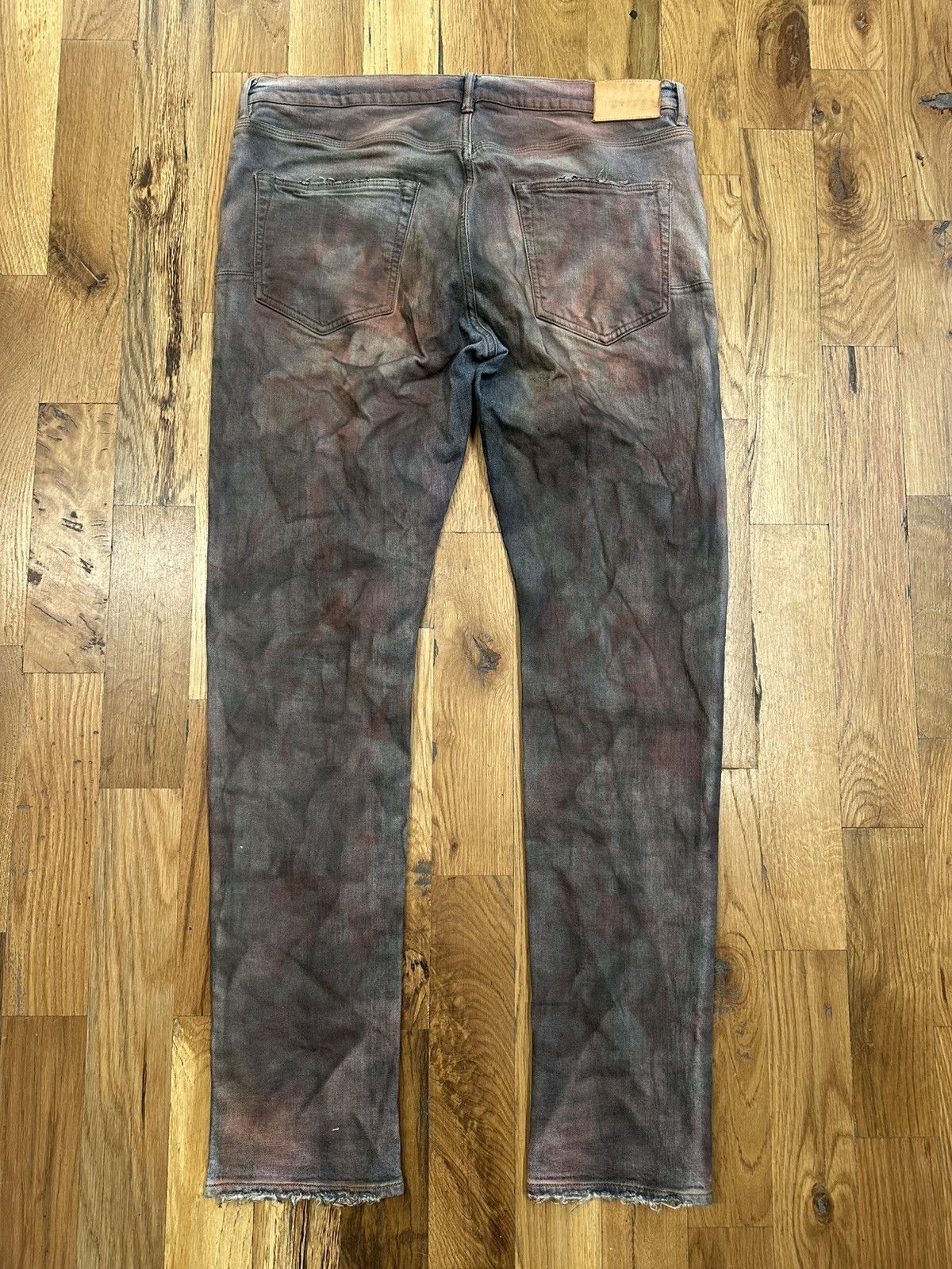 Purple Brand Purple Brand Red Dyed Blue Denim Jeans Size 36 Size US 36 / EU 52 - 2 Thumbnail