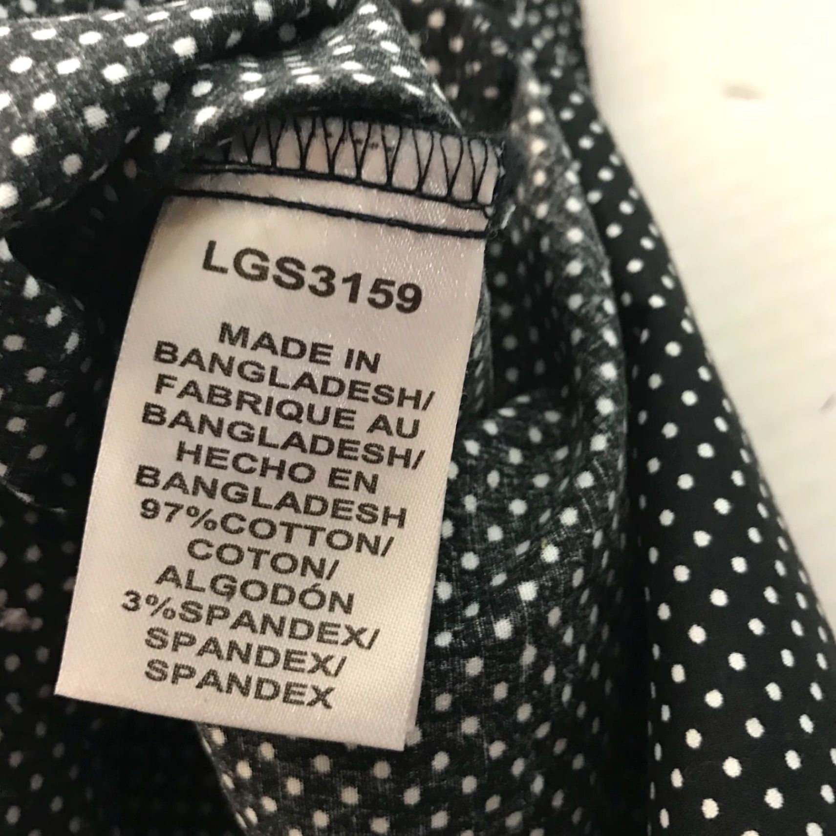 Wrangler VINTAGE Wrangler George Strait For Her Womens Casual Long Sleeve Cotton Spandex Button-Up Shirt Black White Polka Dots Size M Size M / US 6-8 / IT 42-44 - 5 Thumbnail