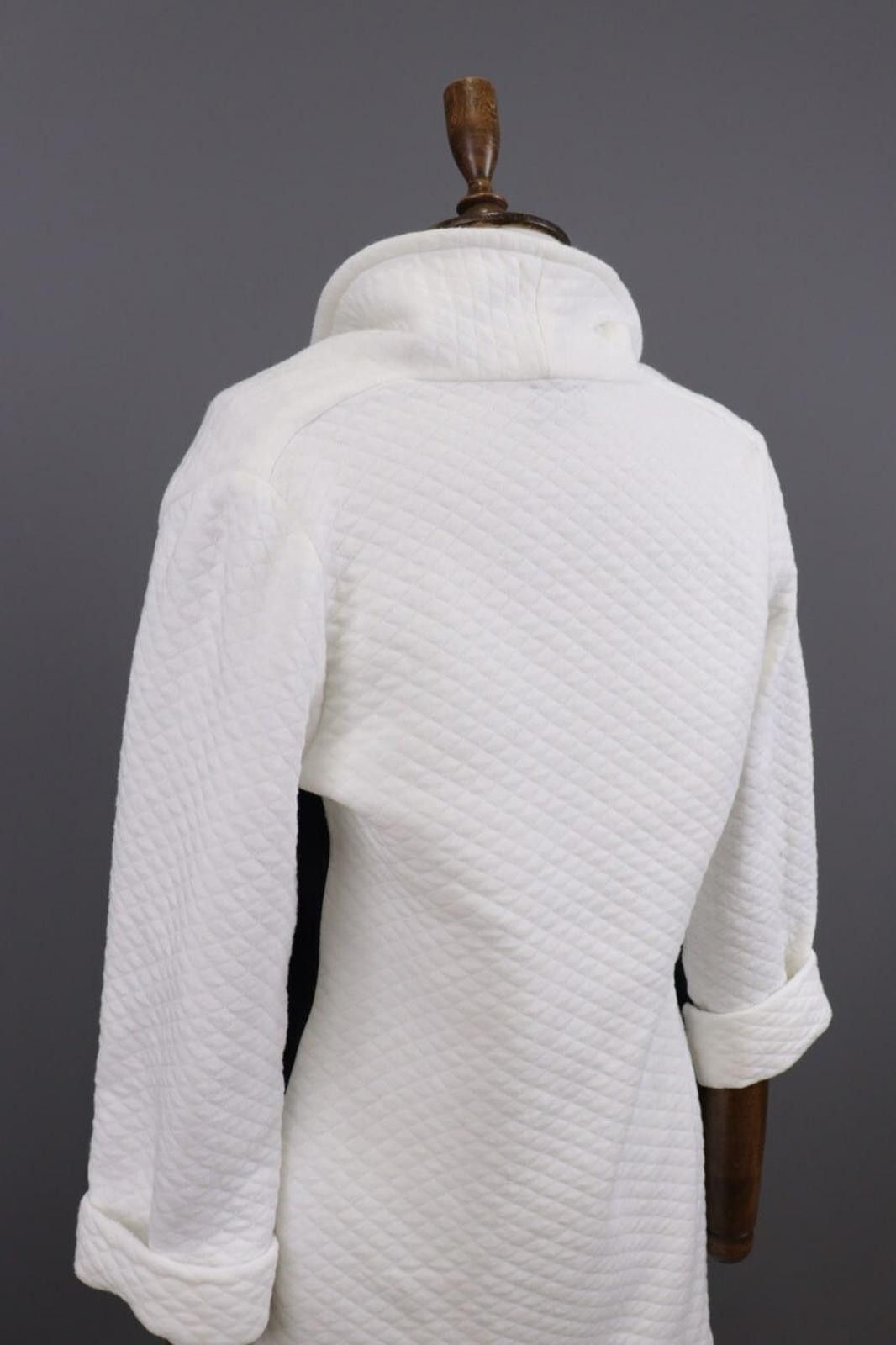 Moschino Moschino White V-Neck Wrap Long Barhrobe Rope Size L Size L / US 10 / IT 46 - 12 Thumbnail