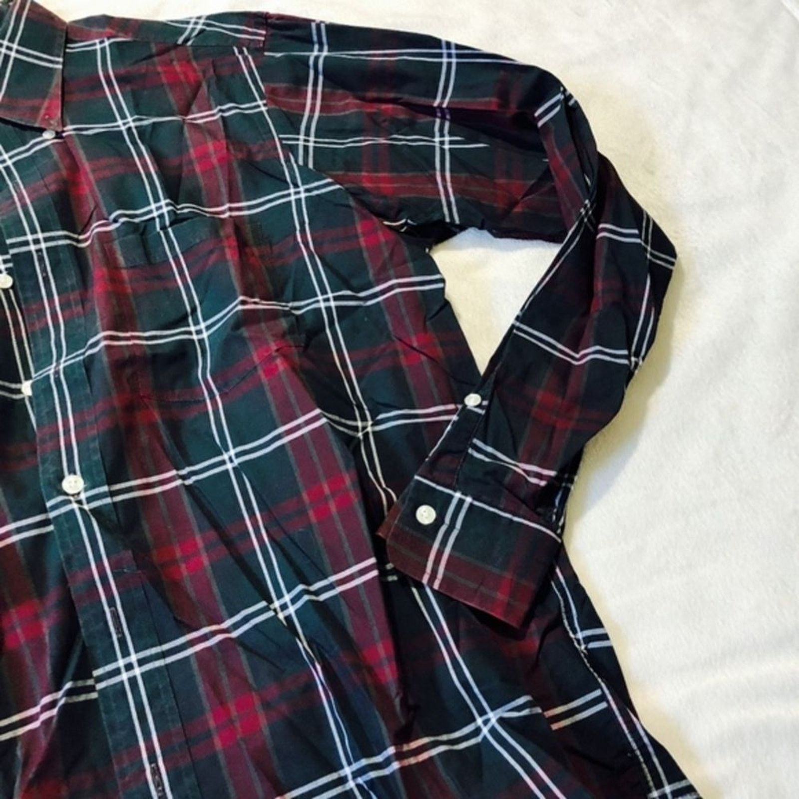 Other Britches Georgetowne Plaid Button Down Shirt | Sz L Size US L / EU 52-54 / 3 - 5 Thumbnail